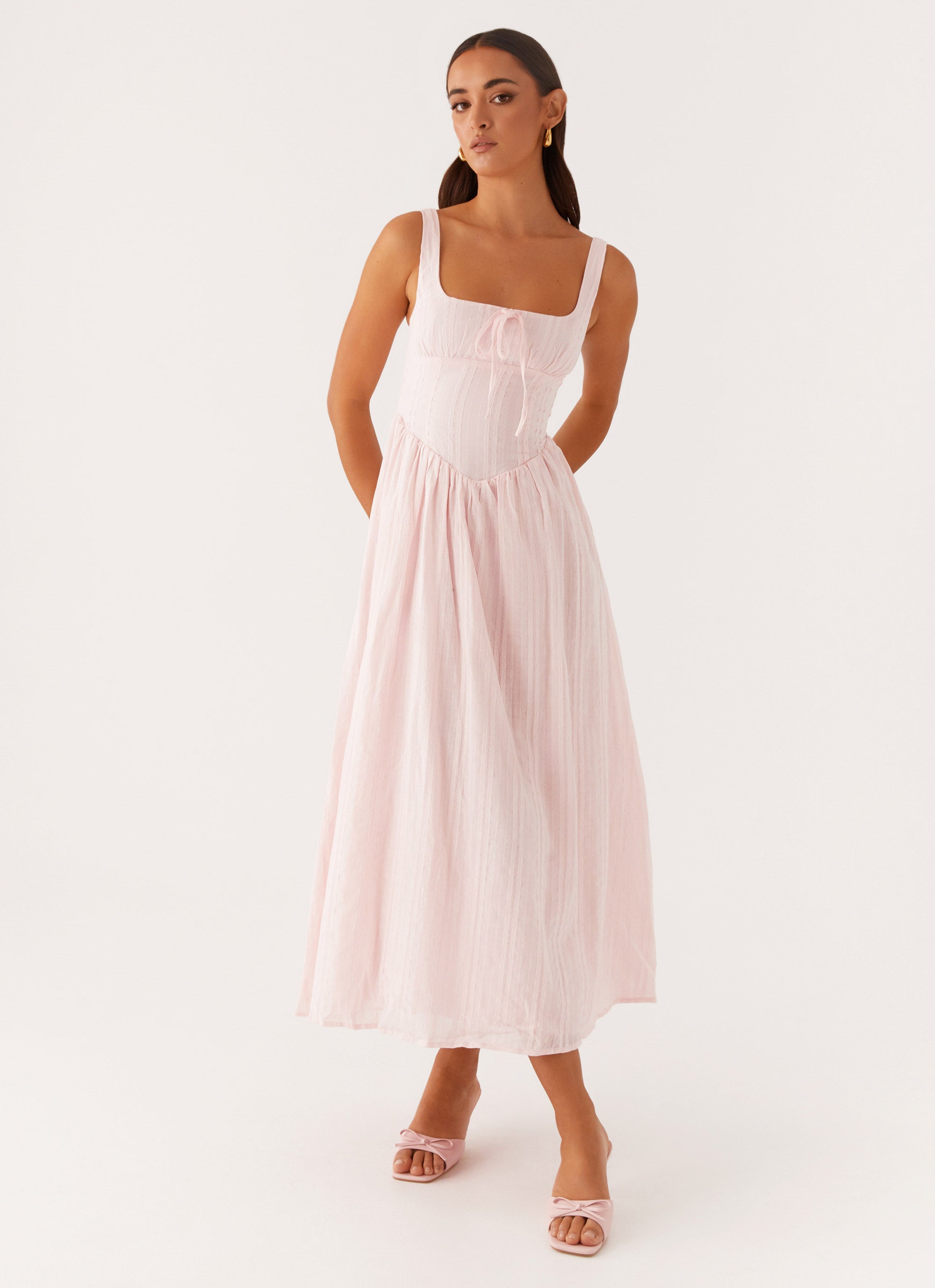 Pascuelle Midi Dress - Pink Pascuelle Midi Dress - Pink