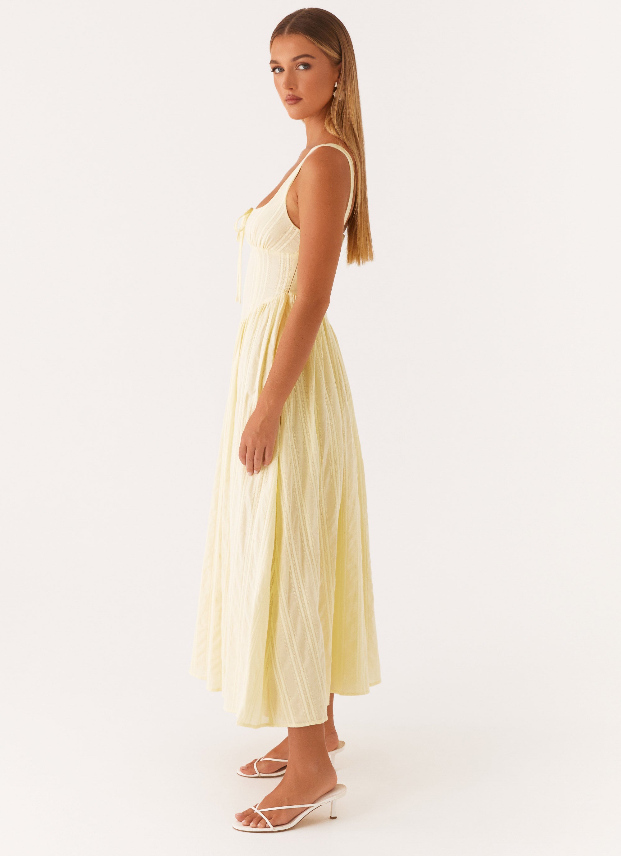Pascuelle Midi Dress - Yellow Yellow / US 16 Pascuelle Midi Dress - Yellow Yellow / US 16