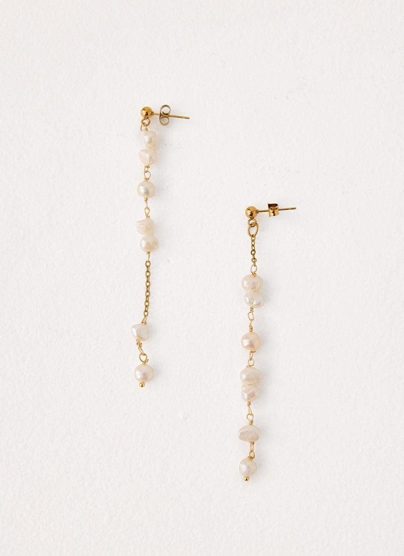 Pearla Earrings - Gold/Pearl