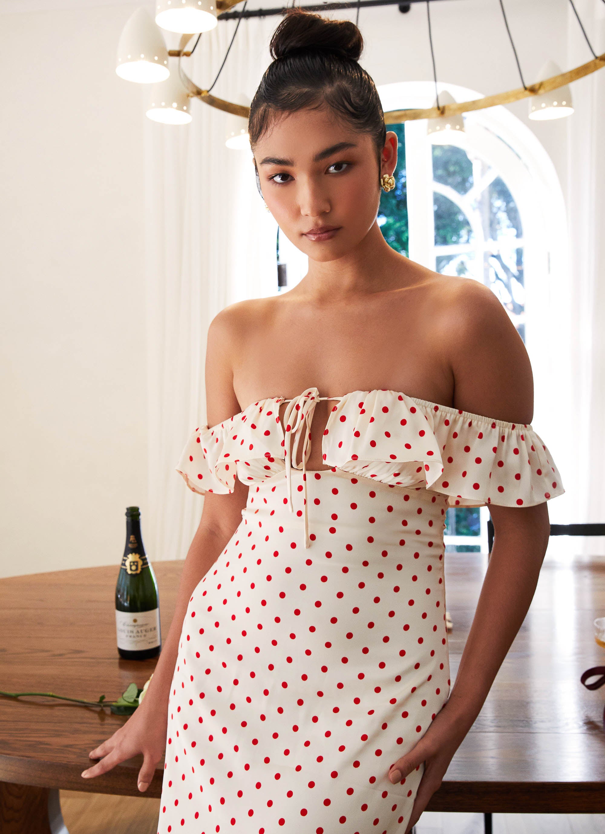 Scarlet Cherry Maxi Dress - Red Polka Dot Peppermayo US Scarlet Cherry Maxi Dress - Red Polka Dot Peppermayo US