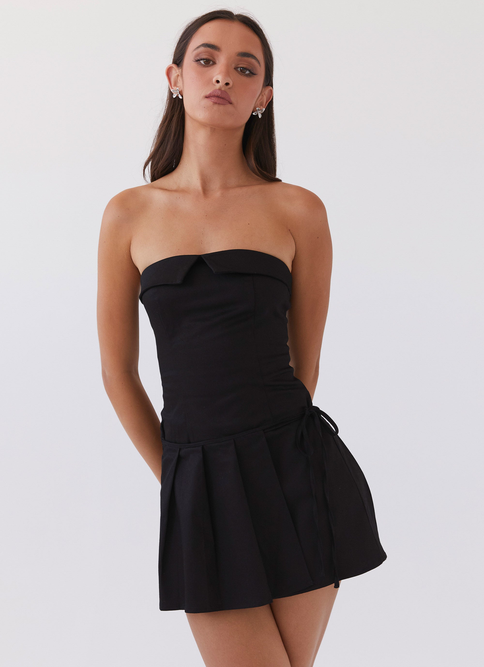 Calling The Shots Mini Dress - Black Peppermayo US Calling The Shots Mini Dress - Black Peppermayo US