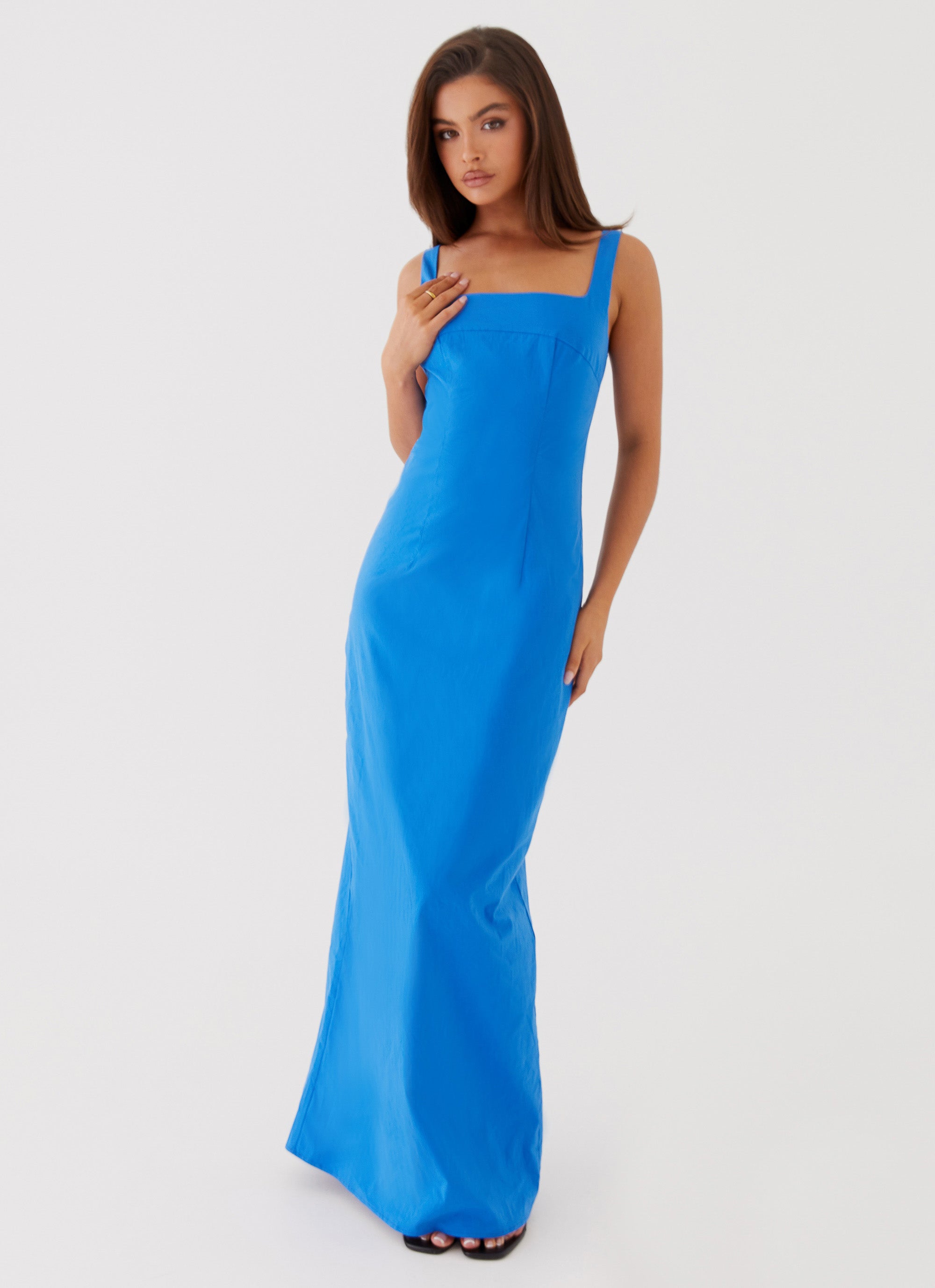 Sonya Square Neck Maxi Dress - Cobalt Peppermayo US Sonya Square Neck Maxi Dress - Cobalt Peppermayo US