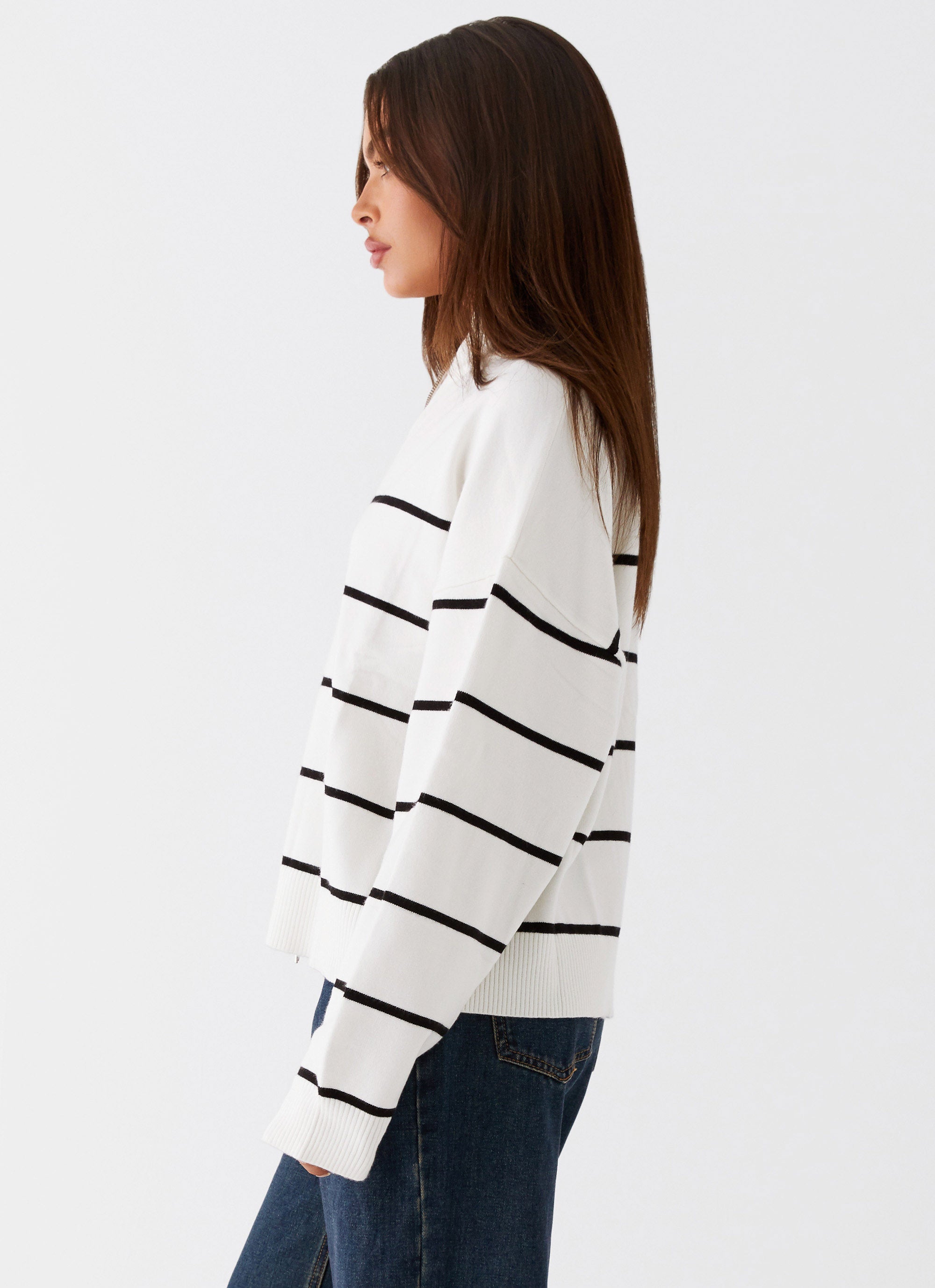 Oversized white knit cardigan shop