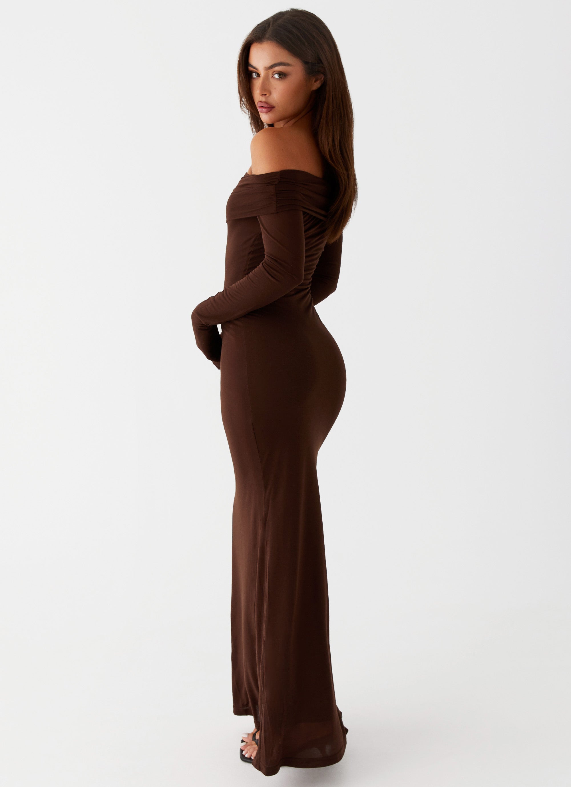 Cocoa Long Sleeve Maxi Dress - Chocolate Peppermayo US Cocoa Long Sleeve Maxi Dress - Chocolate Peppermayo US