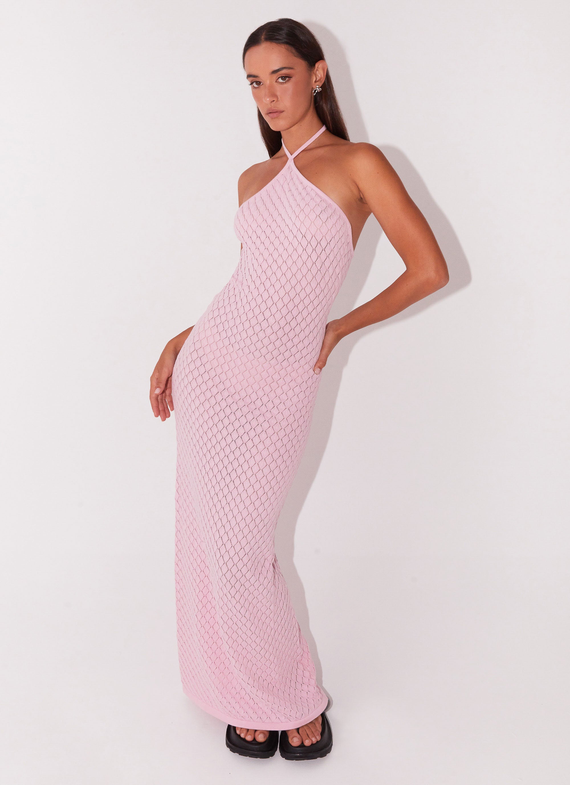 Madsy Knit Maxi Dress - Rose Pink Madsy Knit Maxi Dress - Rose Pink