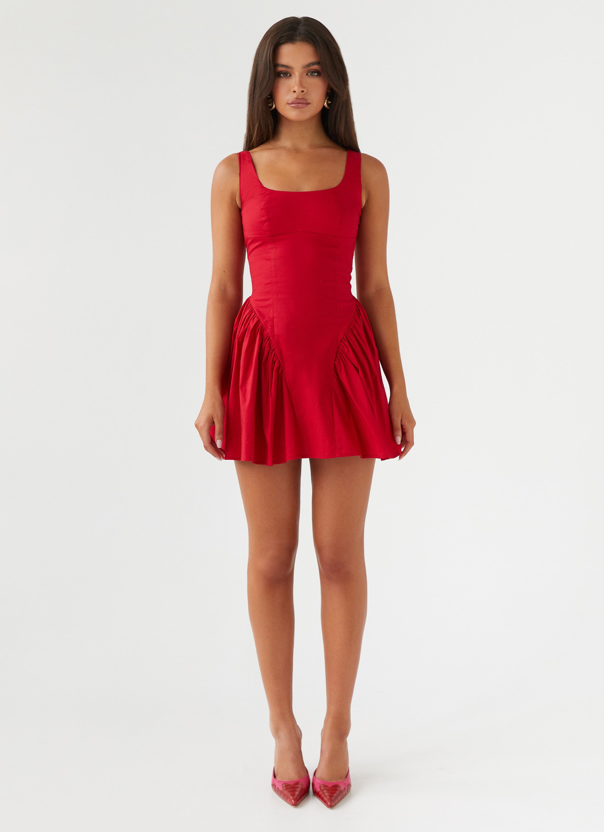 Sassy Soiree Corset Mini Dress - Red Peppermayo US Sassy Soiree Corset Mini Dress - Red Peppermayo US