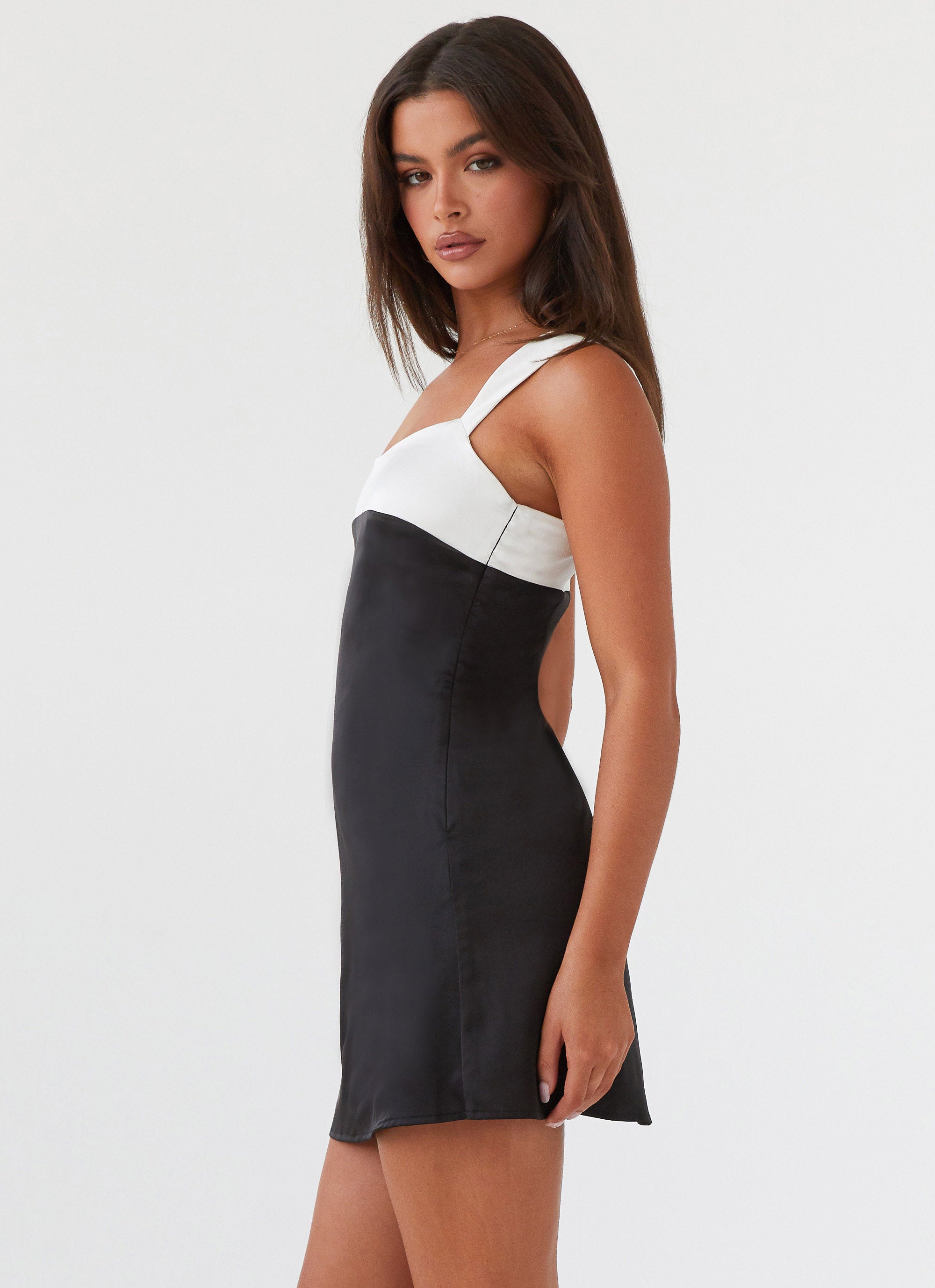 midnight mini dress onyx LIONESS Field Of Dreams Mini Dress in Onyx