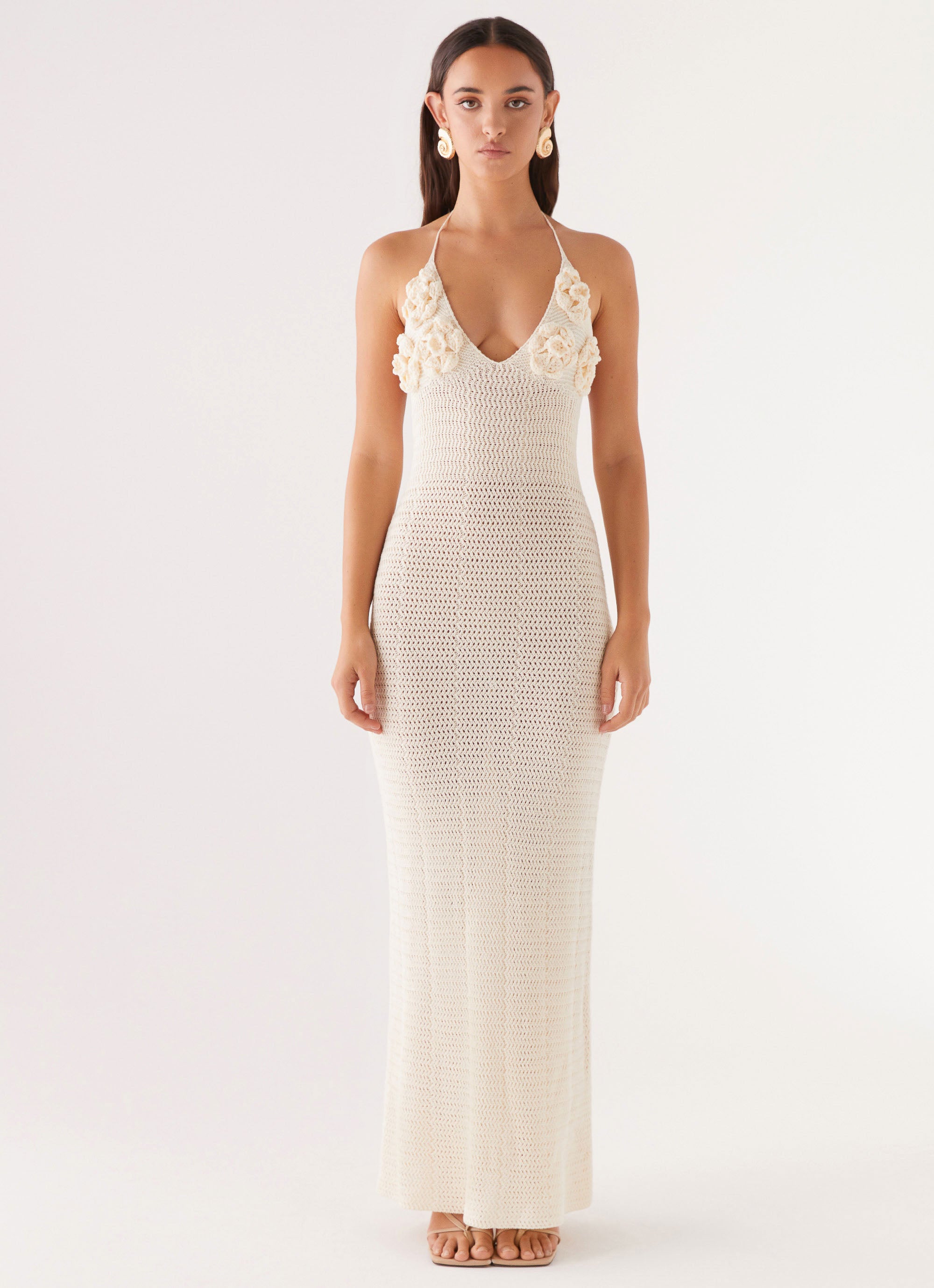 Zara Rose Crochet Maxi Dress - Ivory Zara Rose Crochet Maxi Dress - Ivory