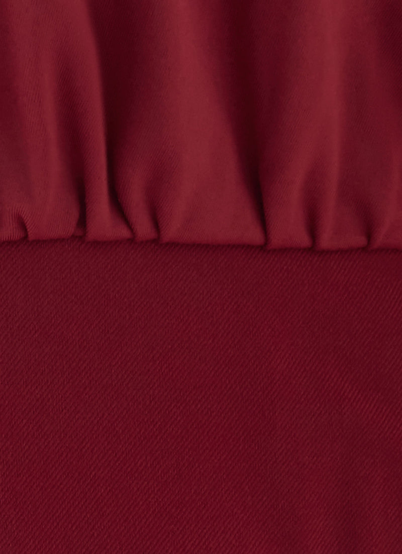 Rachelle Halter Mini Dress - Maroon