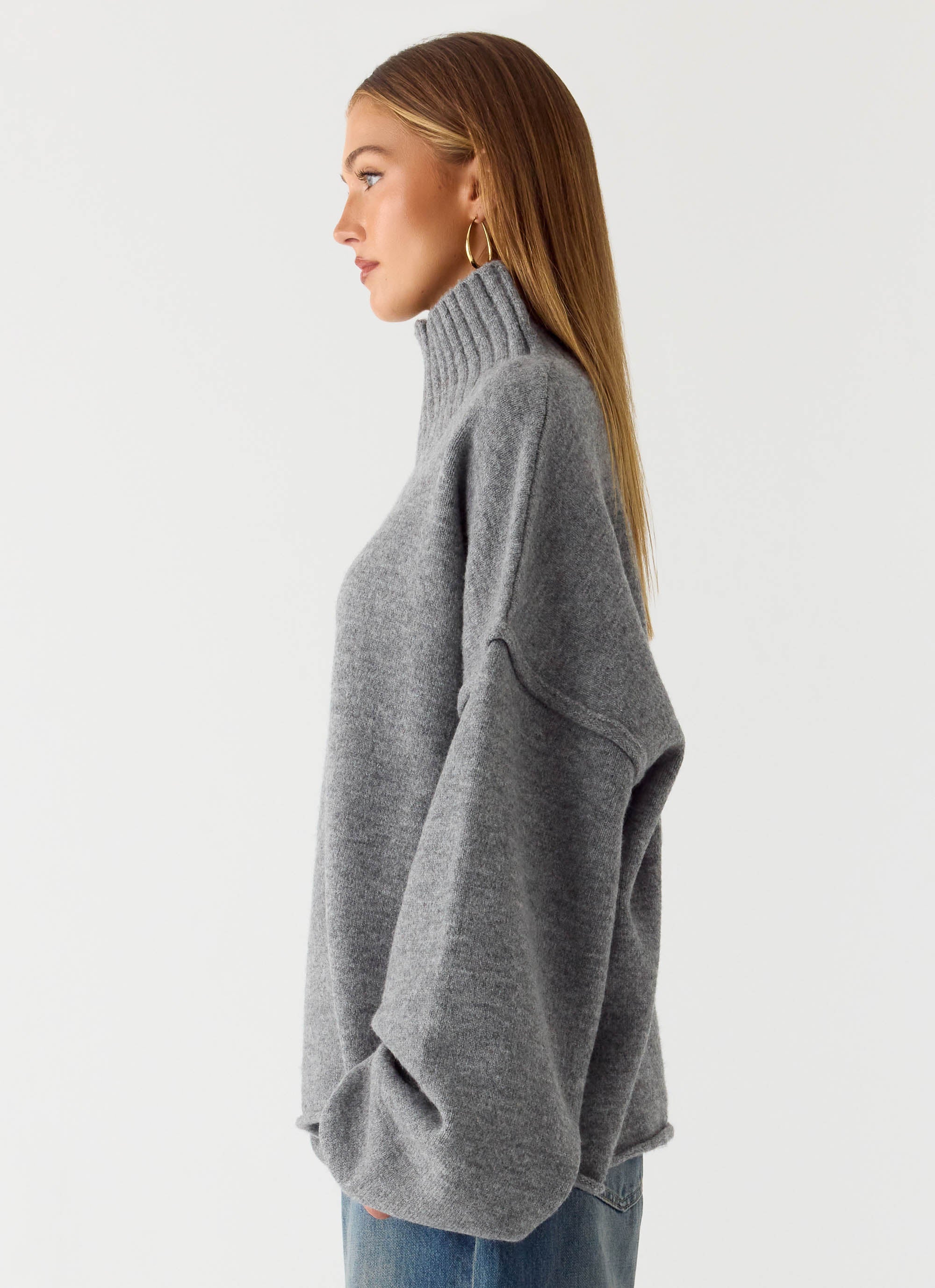 Roux Knit Sweater - Grey – Peppermayo US