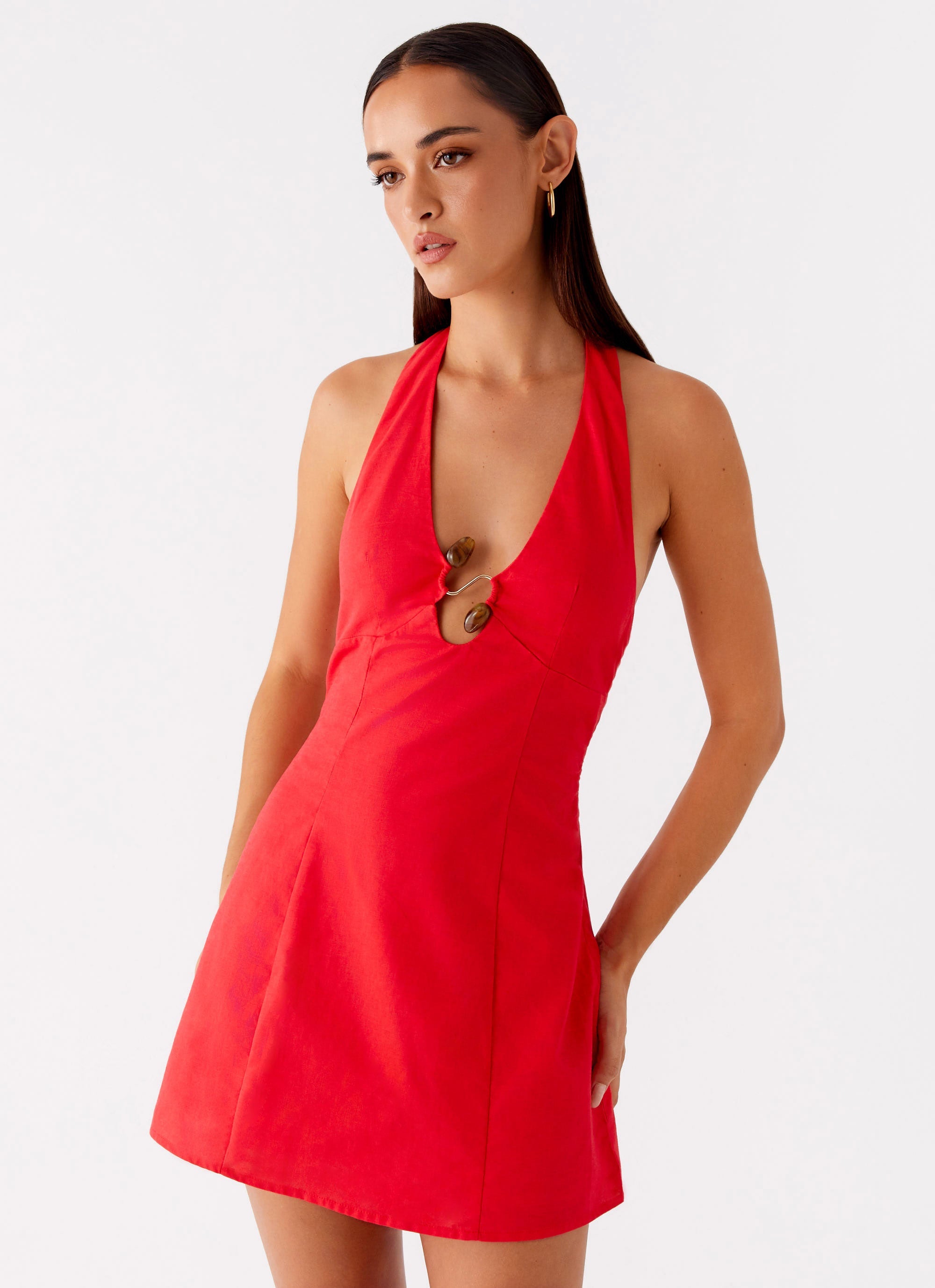 Roxe Mini Dress - Red Red / US 2 Roxe Mini Dress - Red Red / US 2