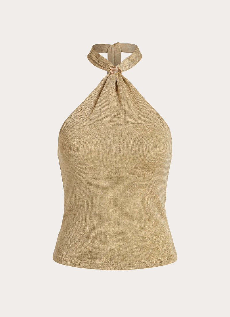Sabine Halter Top - Gold