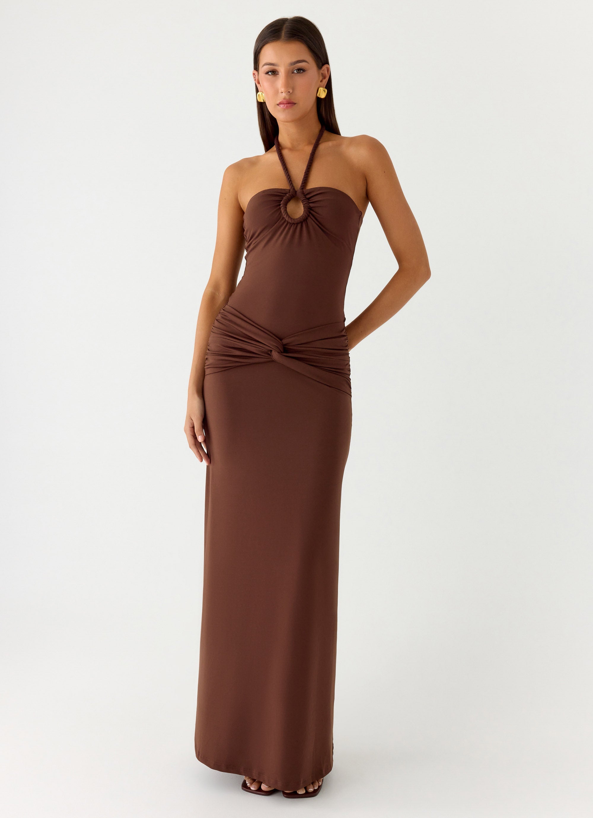 Sacred Maxi Dress - Chocolate Chocolate / US 18 Sacred Maxi Dress - Chocolate Chocolate / US 18