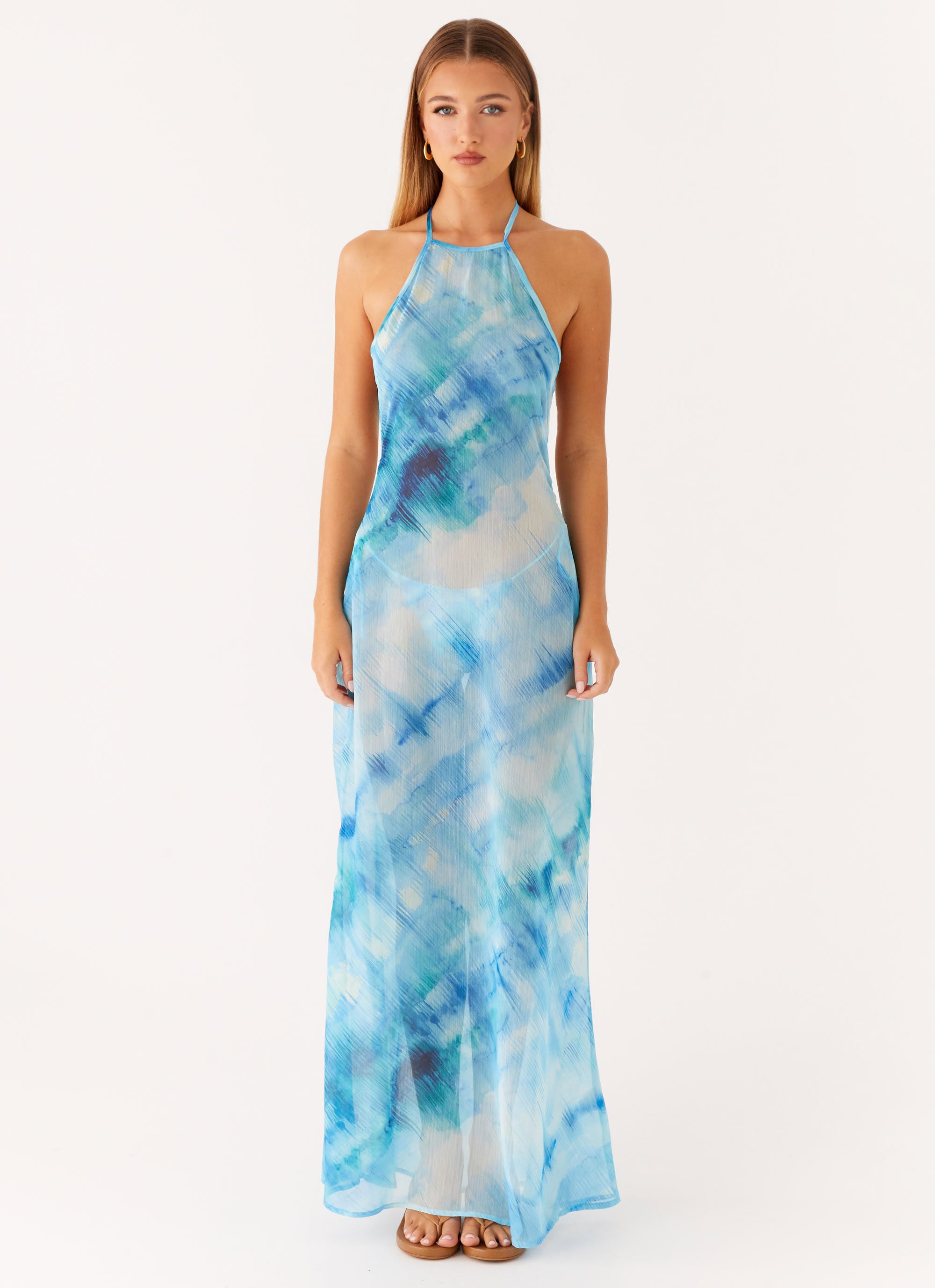 Sandra Maxi Dress - Blue Tie Dye Sandra Maxi Dress - Blue Tie Dye
