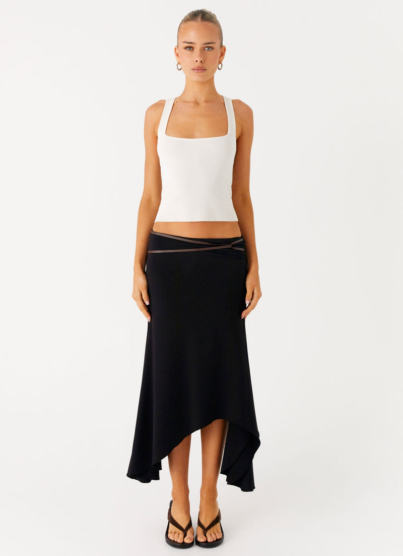 Seattle Midi Skirt - Black