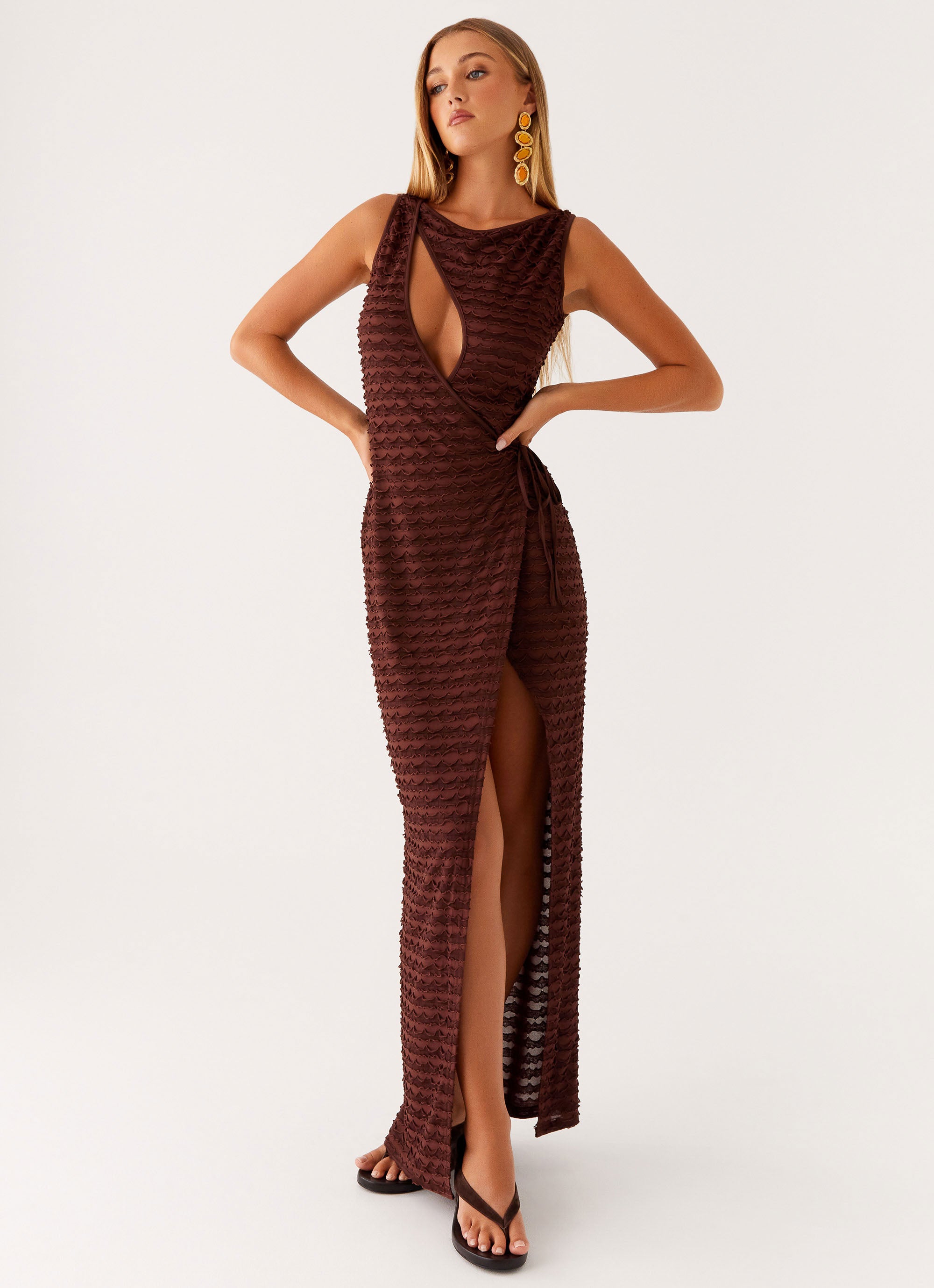 Sterling Wrap Maxi Dress - Chocolate Peppermayo US Sterling Wrap Maxi Dress - Chocolate Peppermayo US