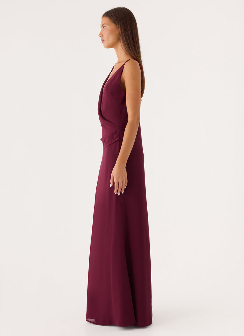 Sunset Edit Maxi Dress - Berry Kiss