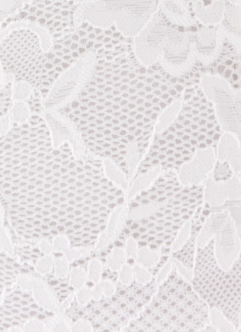 Sweet Verona Lace Mini Dress - White