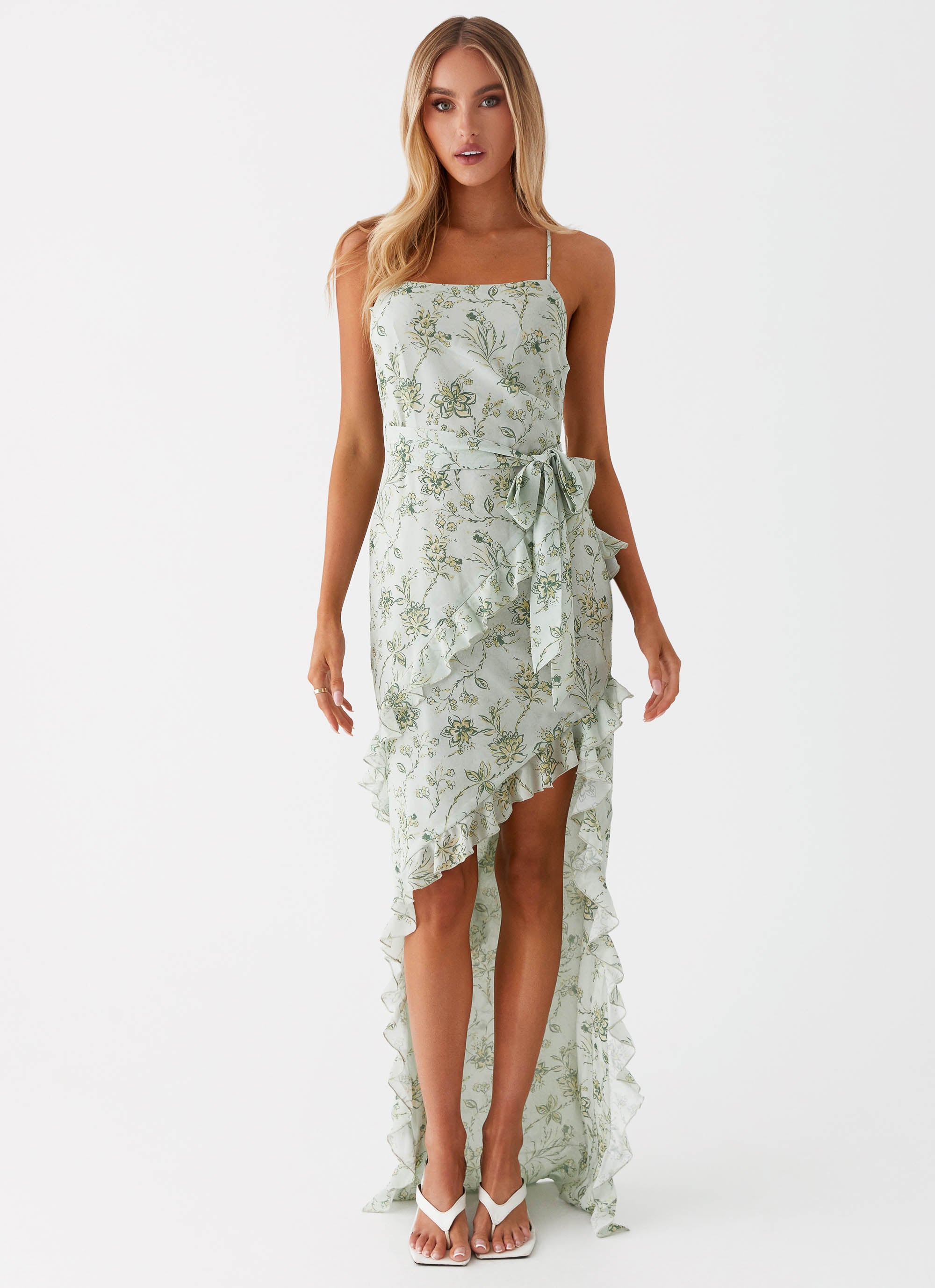 Sweet Serenity Maxi Dress - Sage Floral Sweet Serenity Maxi Dress - Sage Floral
