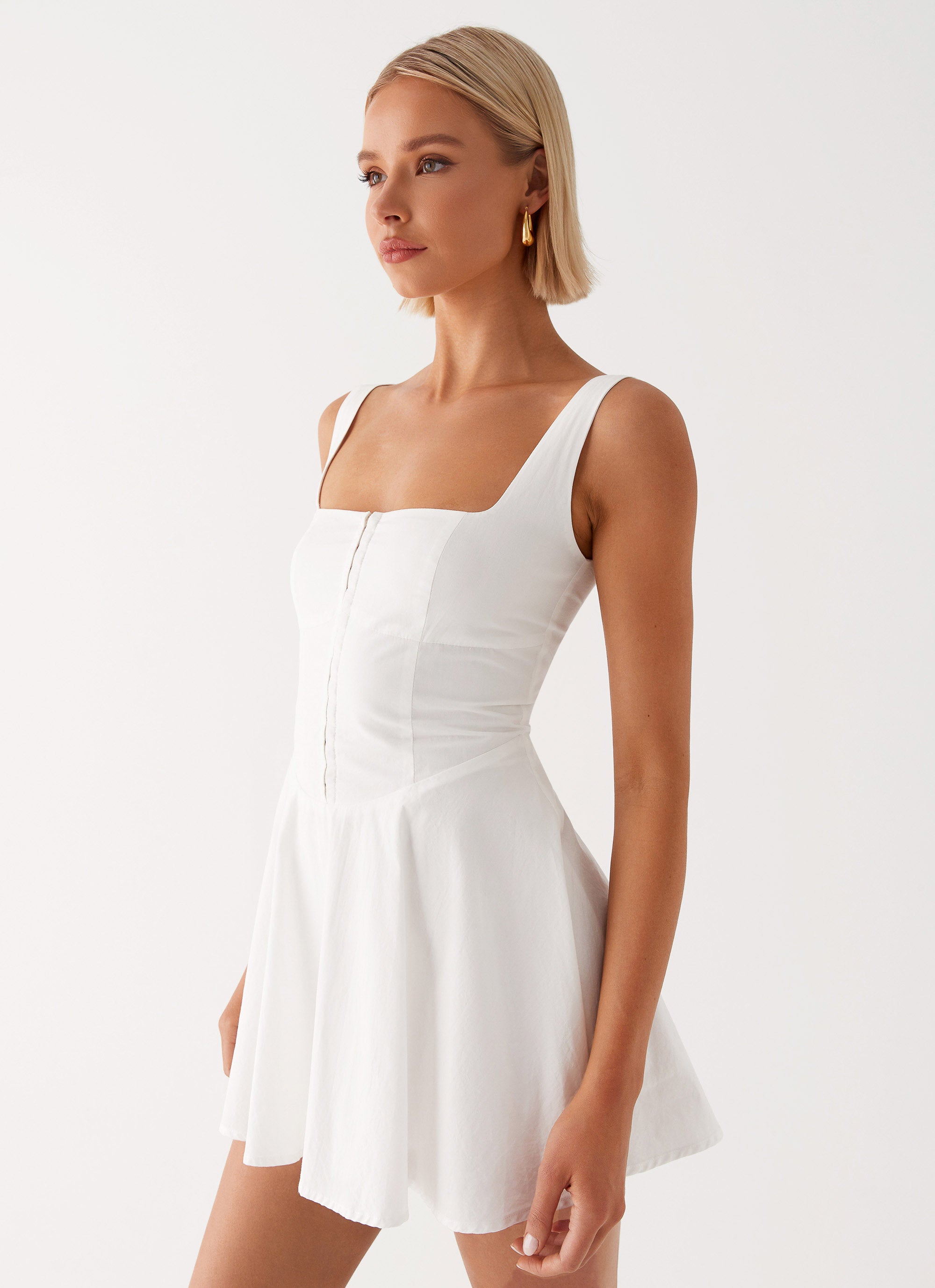 peppermayo white mini dress The Isle Mini Dress