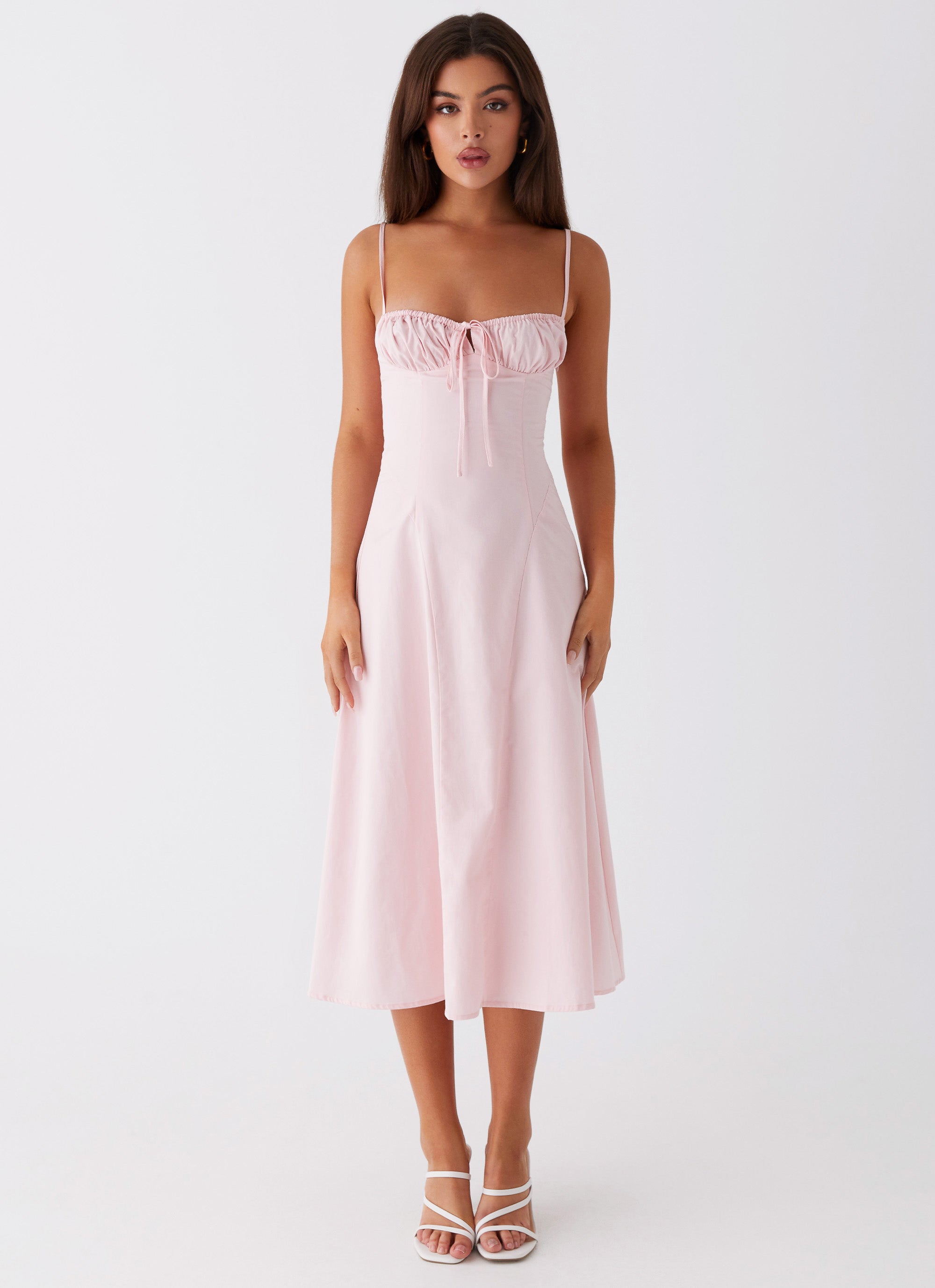 Thoughts Of You Midi Dress - Pink Peppermayo US Thoughts Of You Midi Dress - Pink Peppermayo US