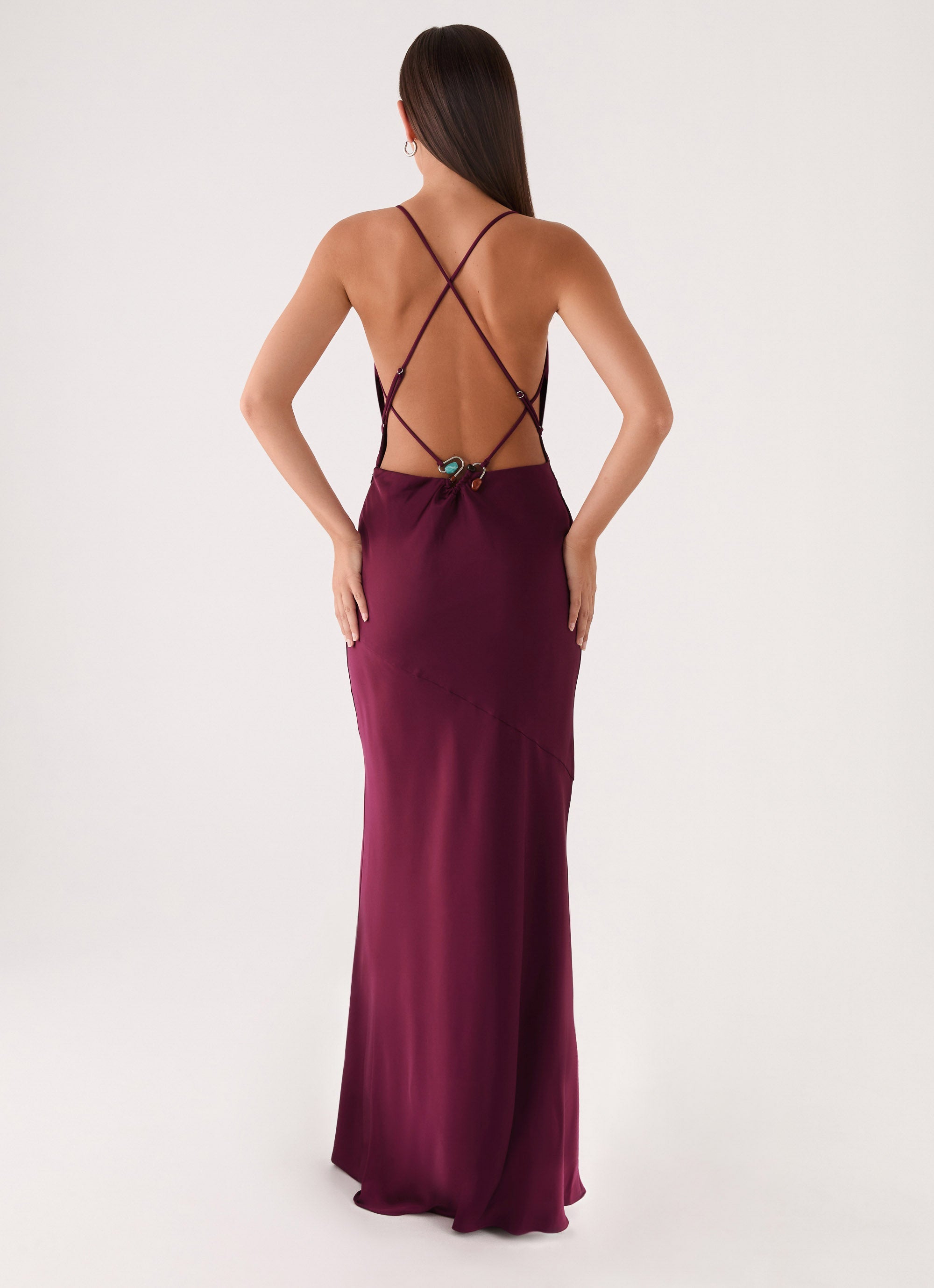 Tiano Maxi Dress - Plum Plum / US 16 Tiano Maxi Dress - Plum Plum / US 16