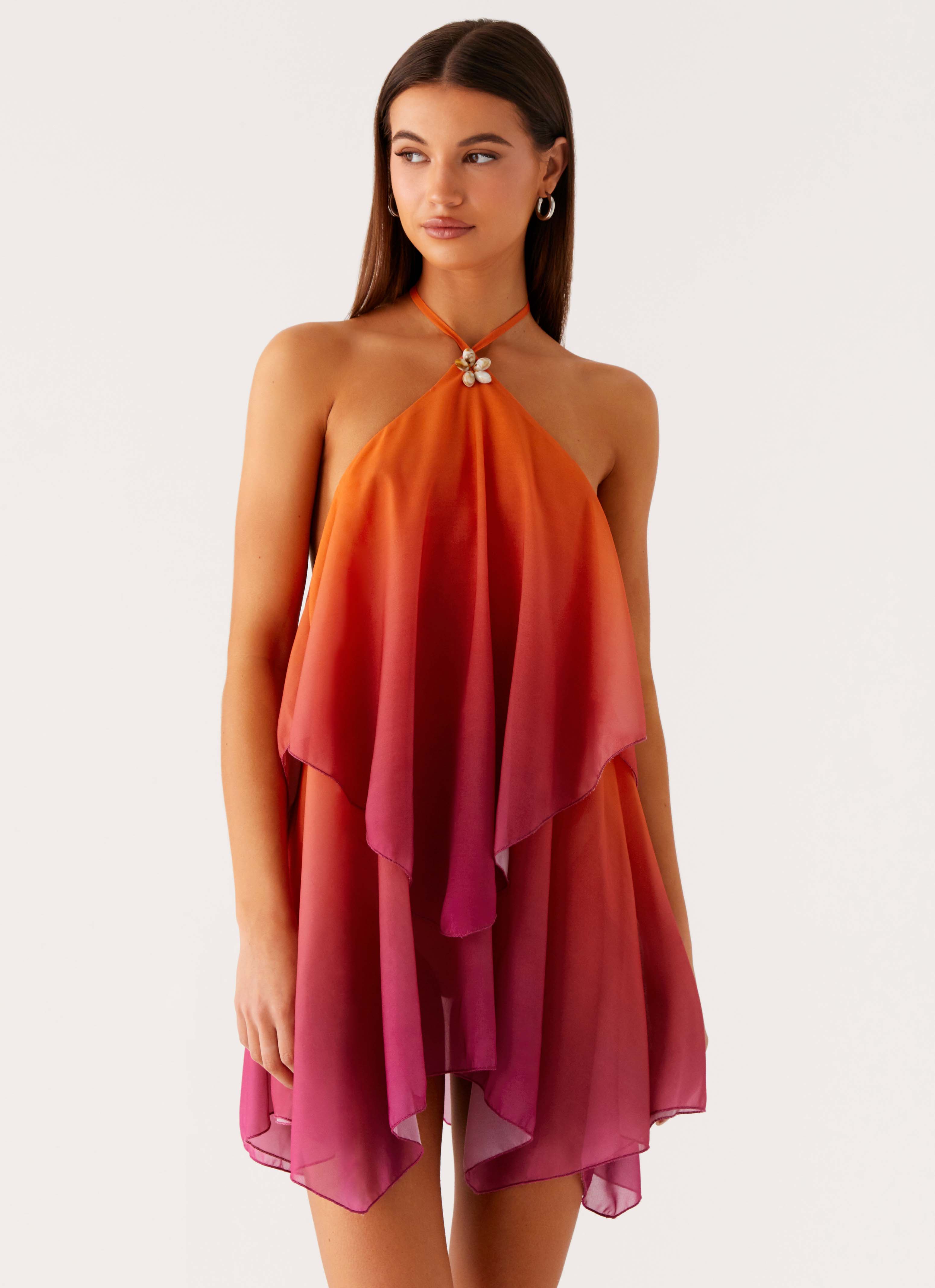 Peppermayo Dresses | Peppermayo - Twin Flame Mini Dress - Orange Gradient | Color: Orange/Pink | Size: 2 | Nickiselby95'S Closet Peppermayo Dresses | Peppermayo - Twin Flame Mini Dress - Orange Gradient | Color: Orange/Pink | Size: 2 | Nickiselby95'S Closet