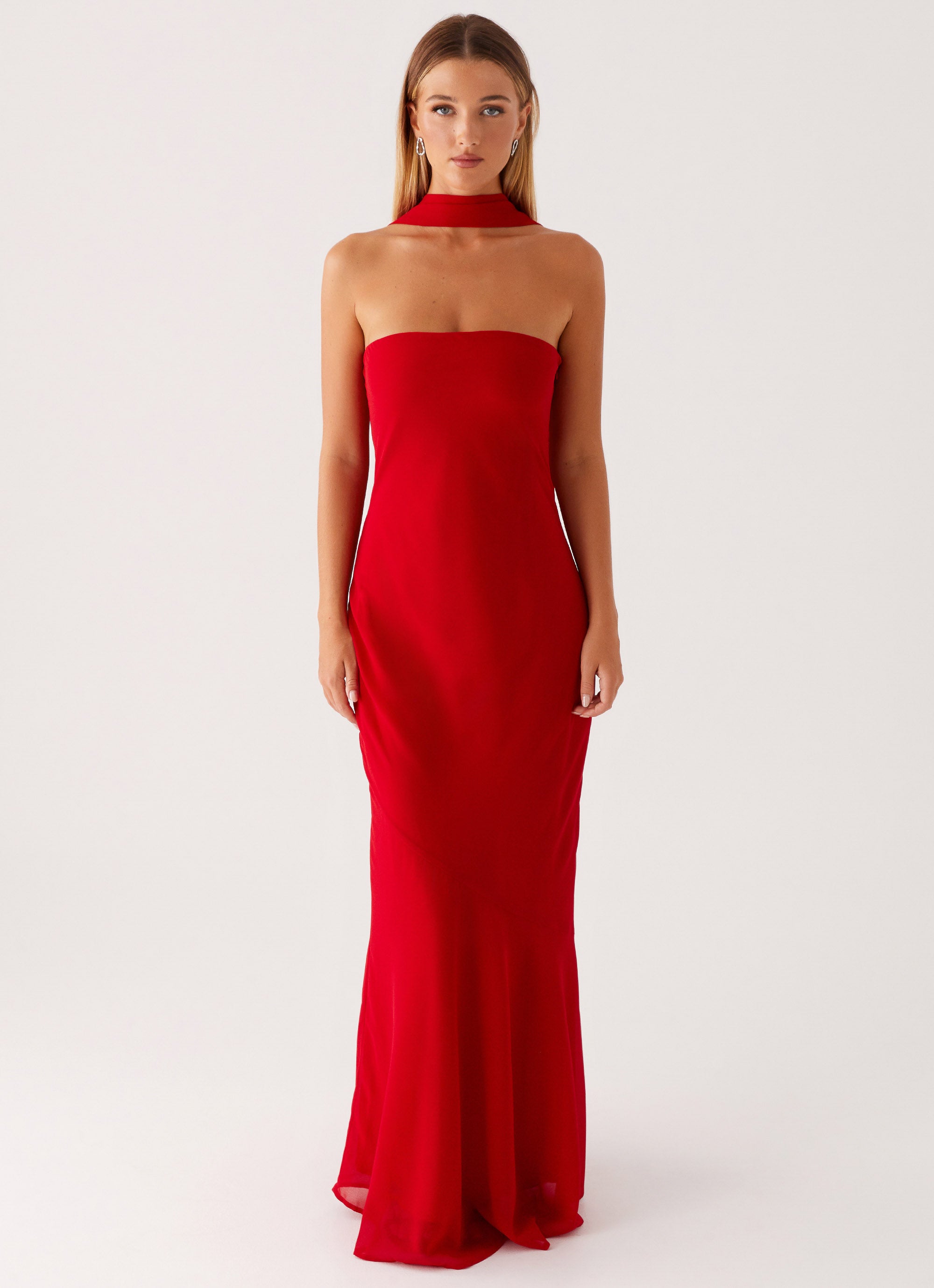 Under The Pagoda Maxi Dress - Red Red / US 10 Under The Pagoda Maxi Dress - Red Red / US 10