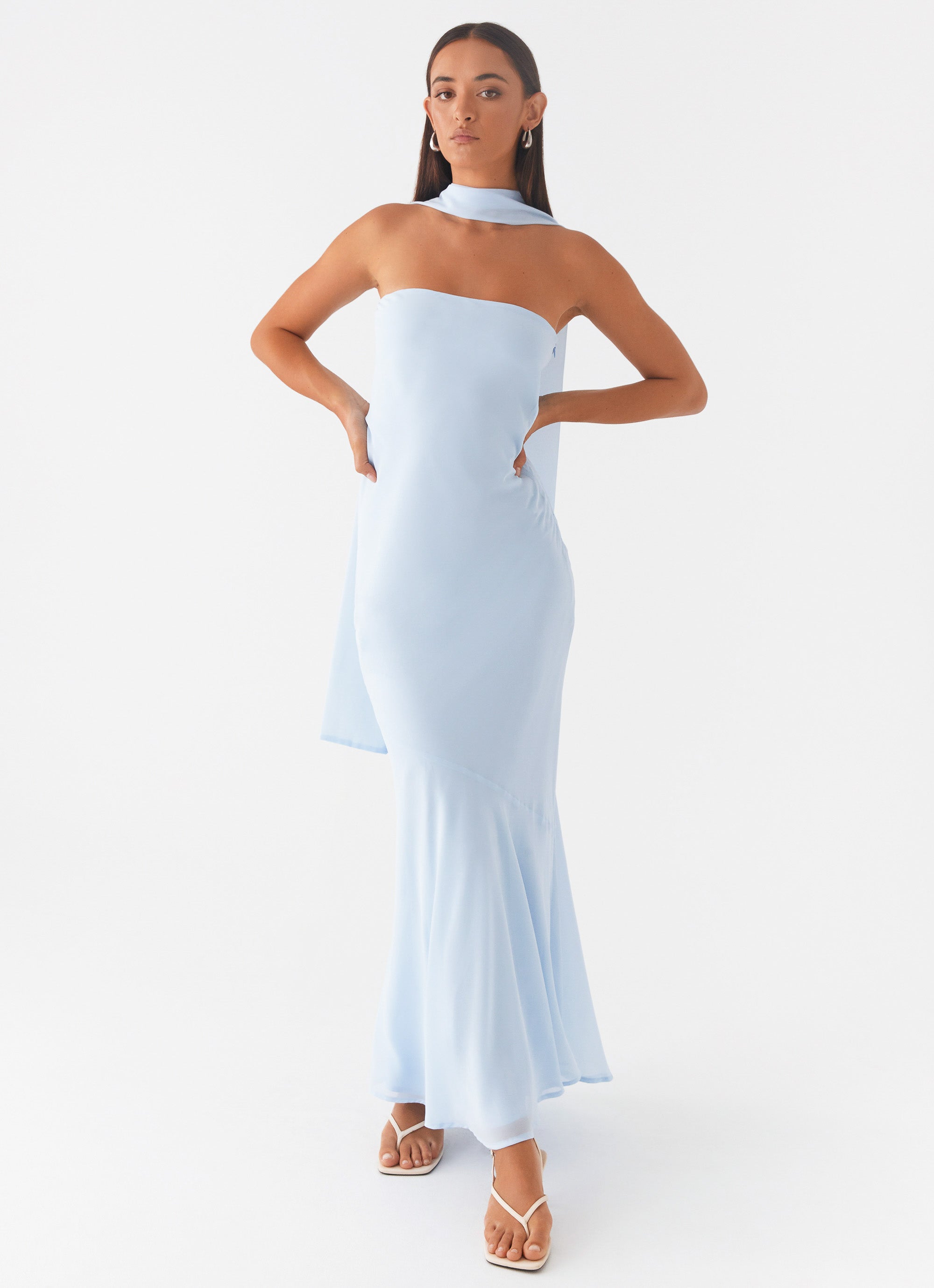 Under The Pagoda Maxi Dress - Blue Blue / US 16 Under The Pagoda Maxi Dress - Blue Blue / US 16