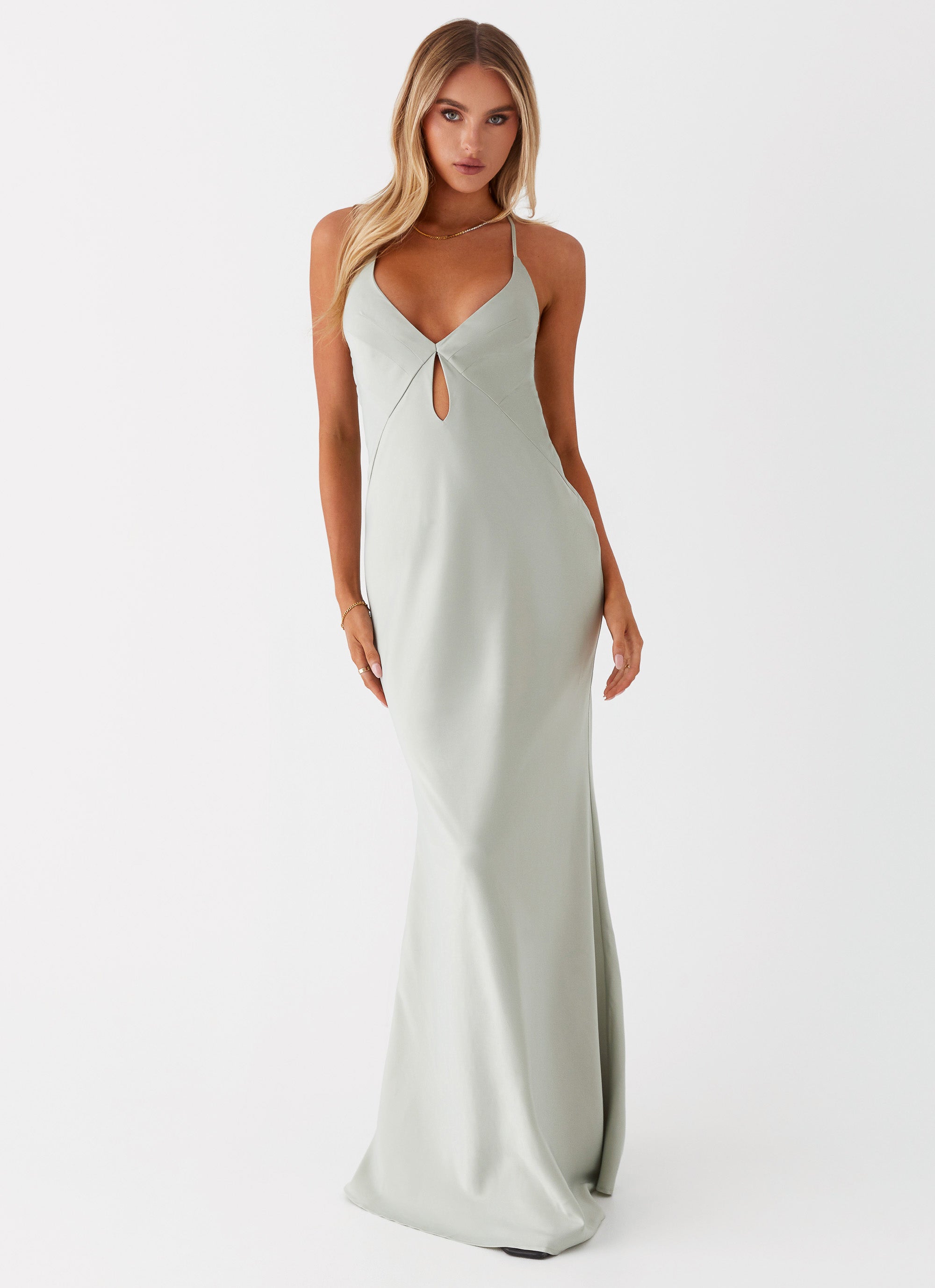 Vesper Keyhole Maxi Dress - Sage Vesper Keyhole Maxi Dress - Sage