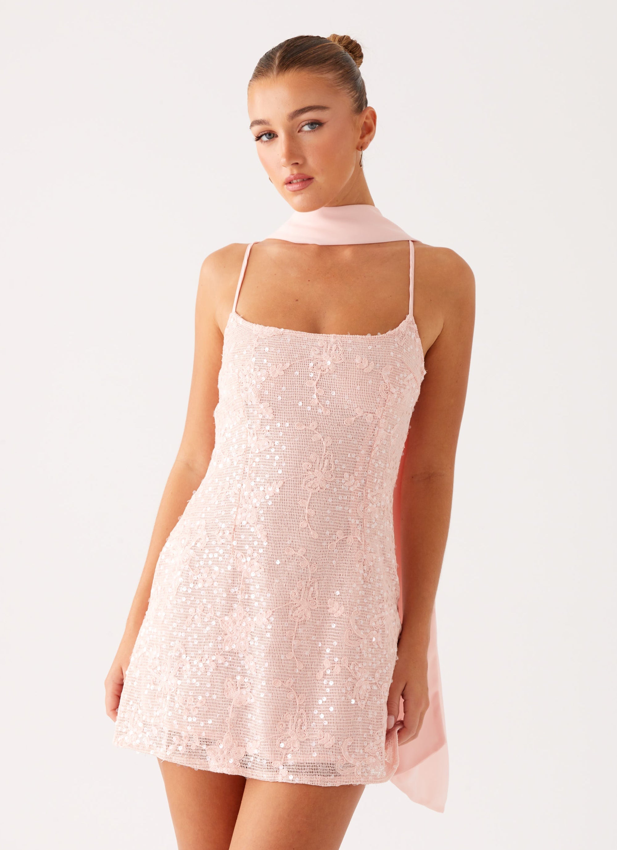 Vision Sequin Mini Dress - Pink Pink / US 2 Vision Sequin Mini Dress - Pink Pink / US 2
