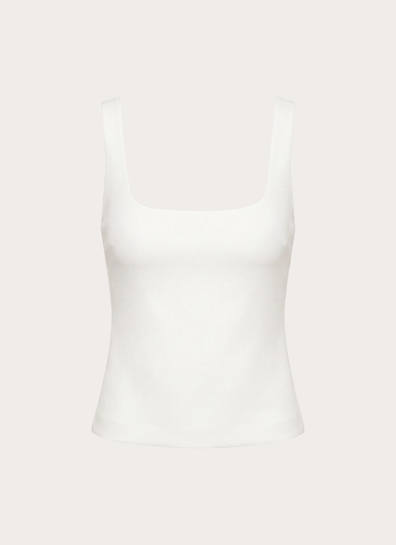 Yena Crepe Top - White