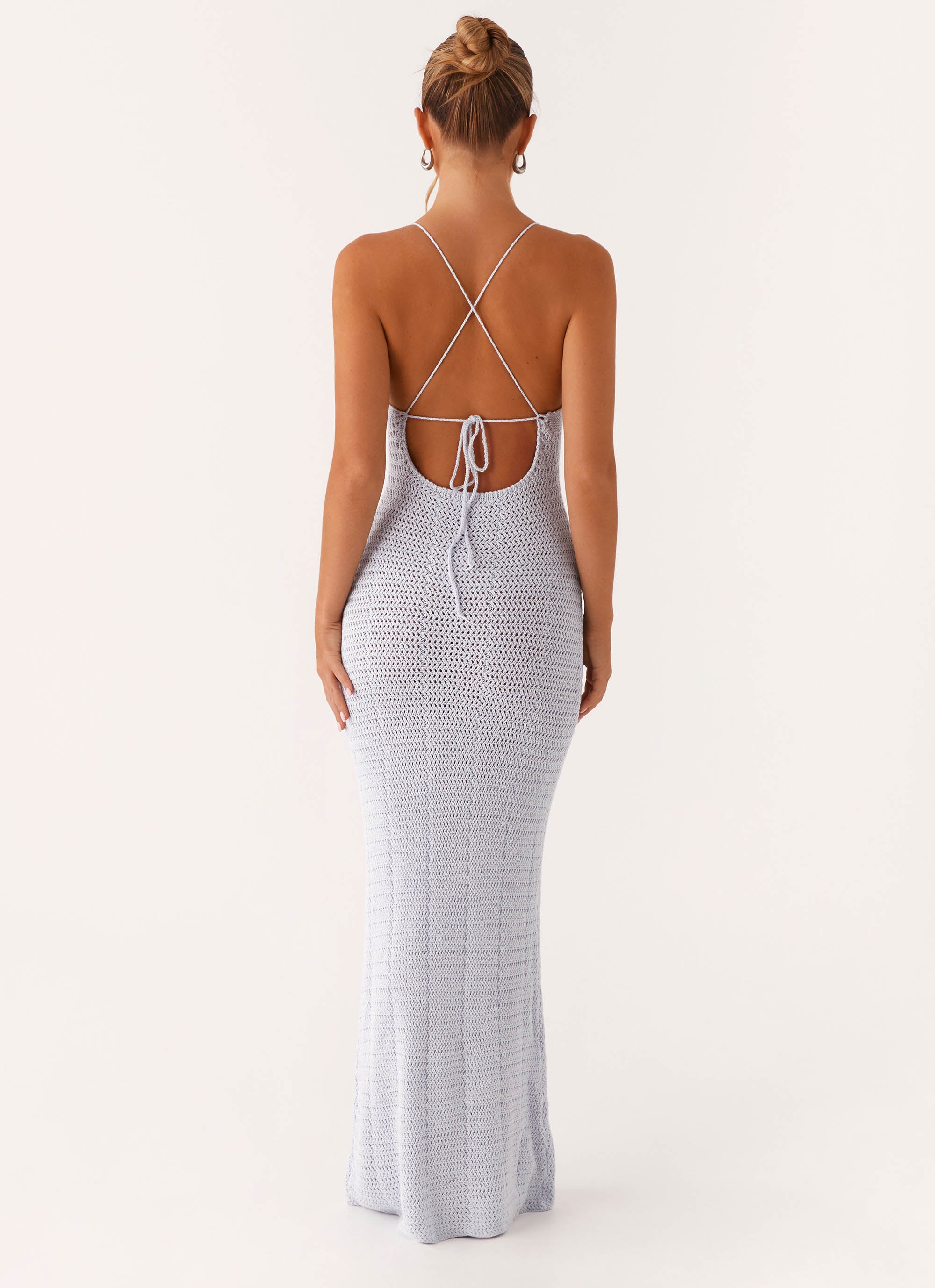 Zara Rose Crochet Maxi Dress - Blue Peppermayo US Zara Rose Crochet Maxi Dress - Blue Peppermayo US