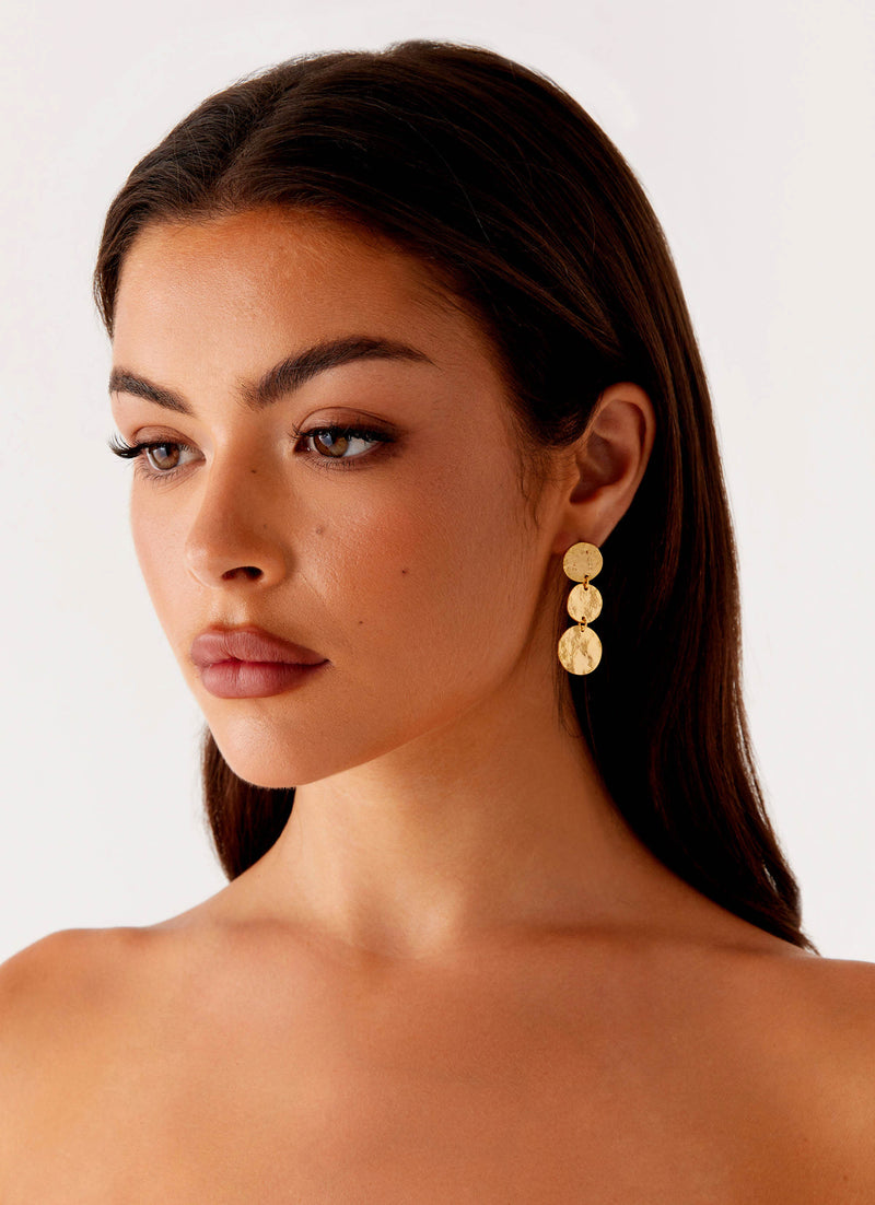 Jana Earrings Gold 2 Peppermayo