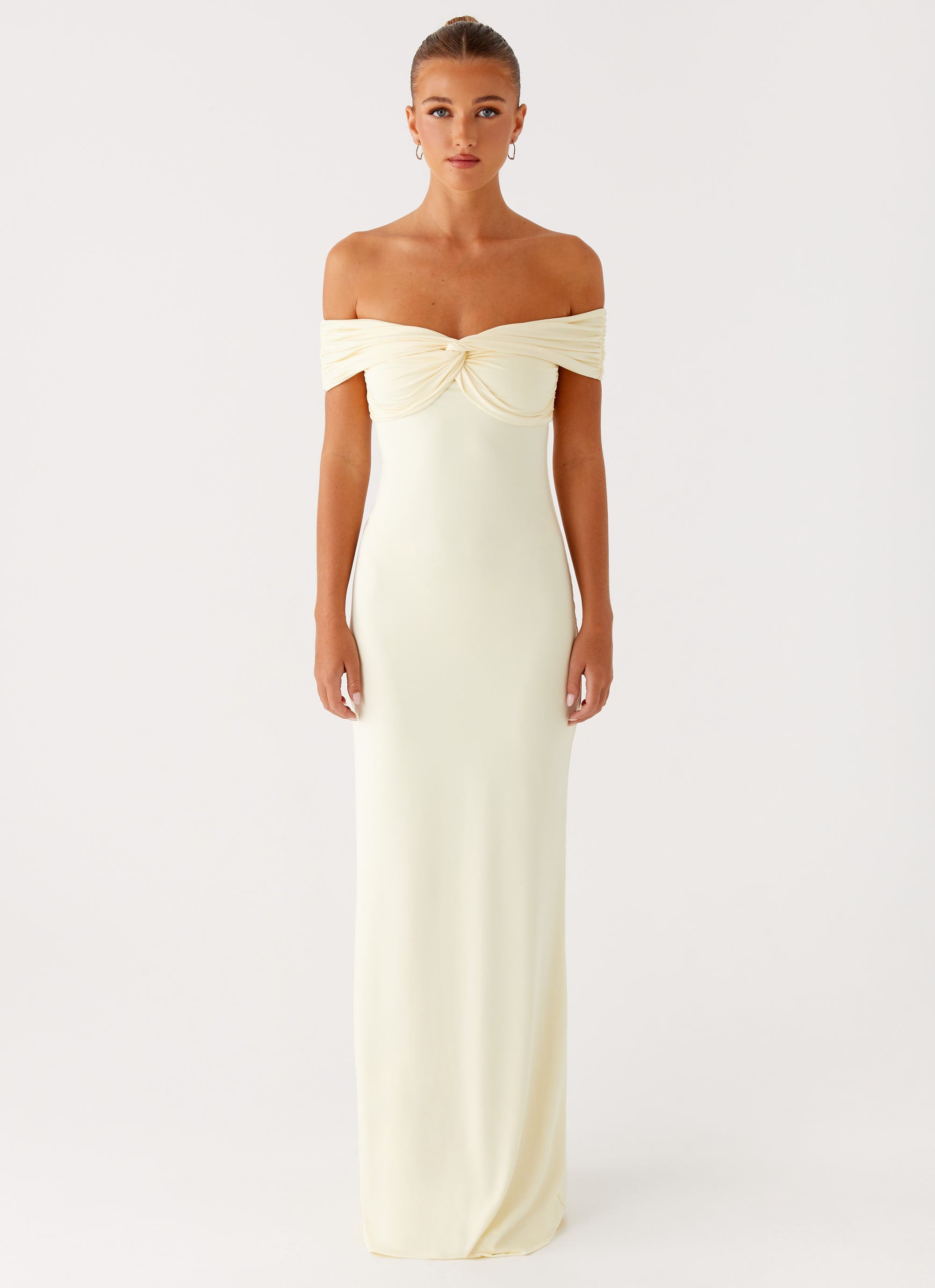 yellow off the shoulder maxi dress Azura Off The Shoulder Maxi Dress | Yellow | Womens