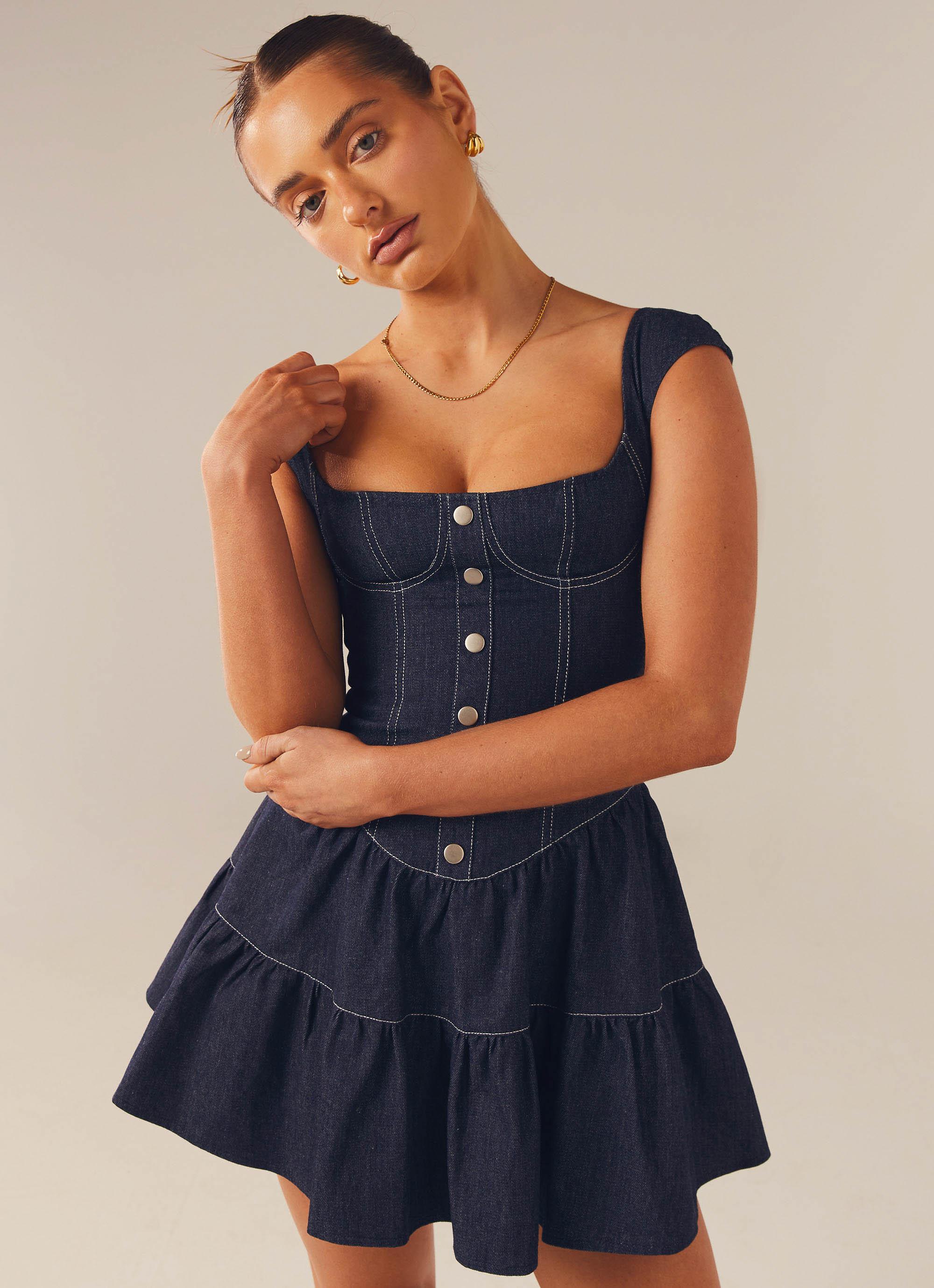 Isabella Denim Bustier Dress - Indigo Isabella Denim Bustier Dress - Indigo