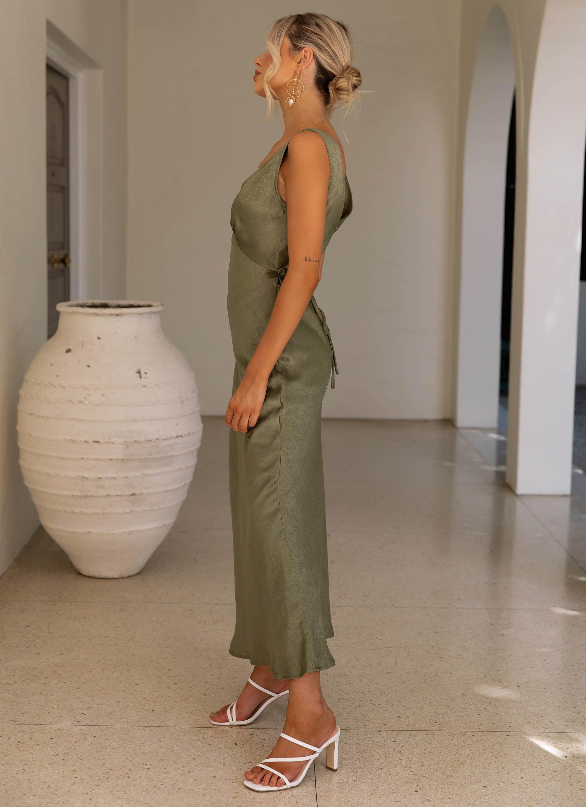 Loren Midi Dress - Khaki Loren Midi Dress - Khaki