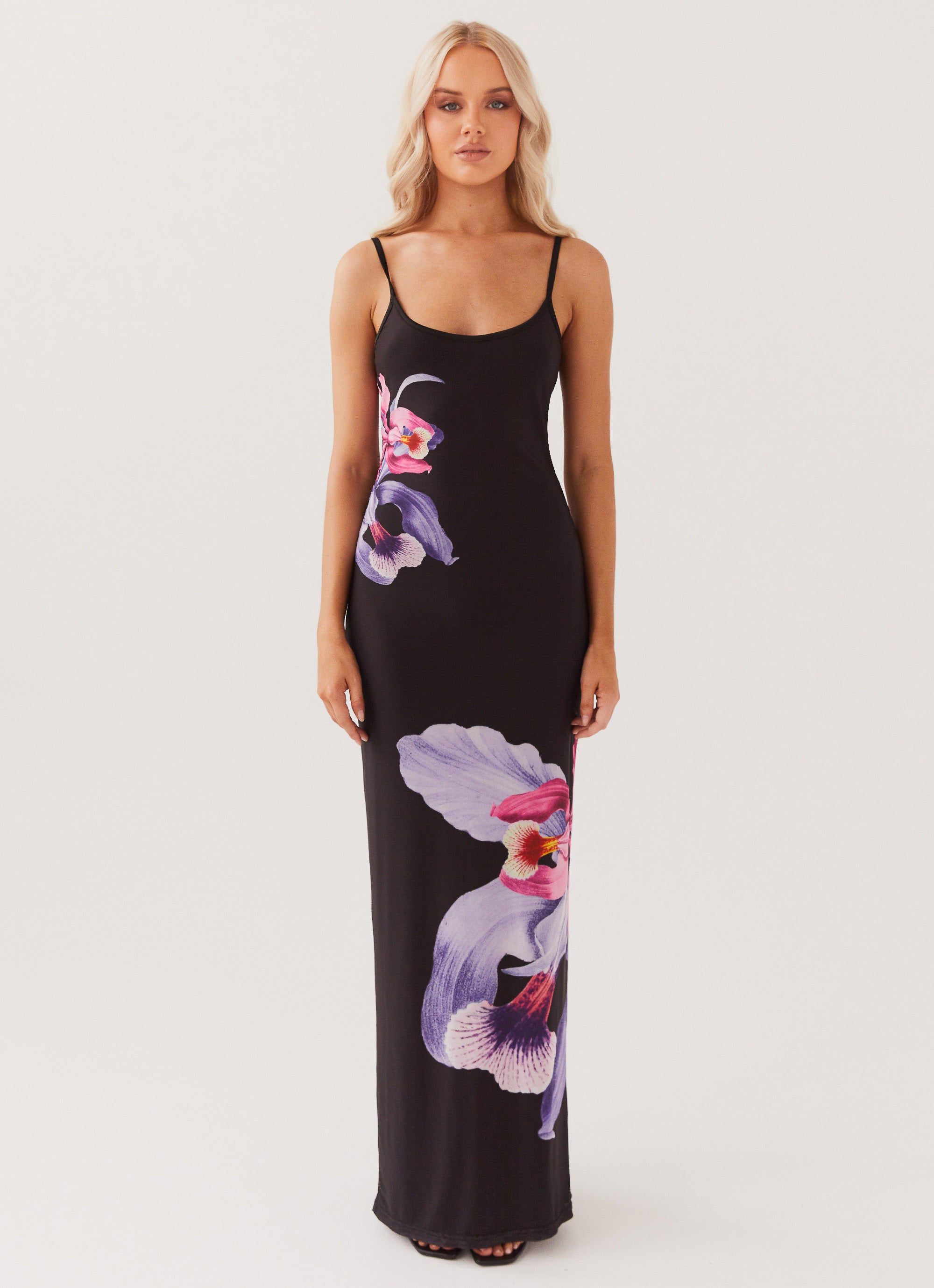 Bad News Mesh Maxi Dress - Black Tulip Peppermayo US Bad News Mesh Maxi Dress - Black Tulip Peppermayo US
