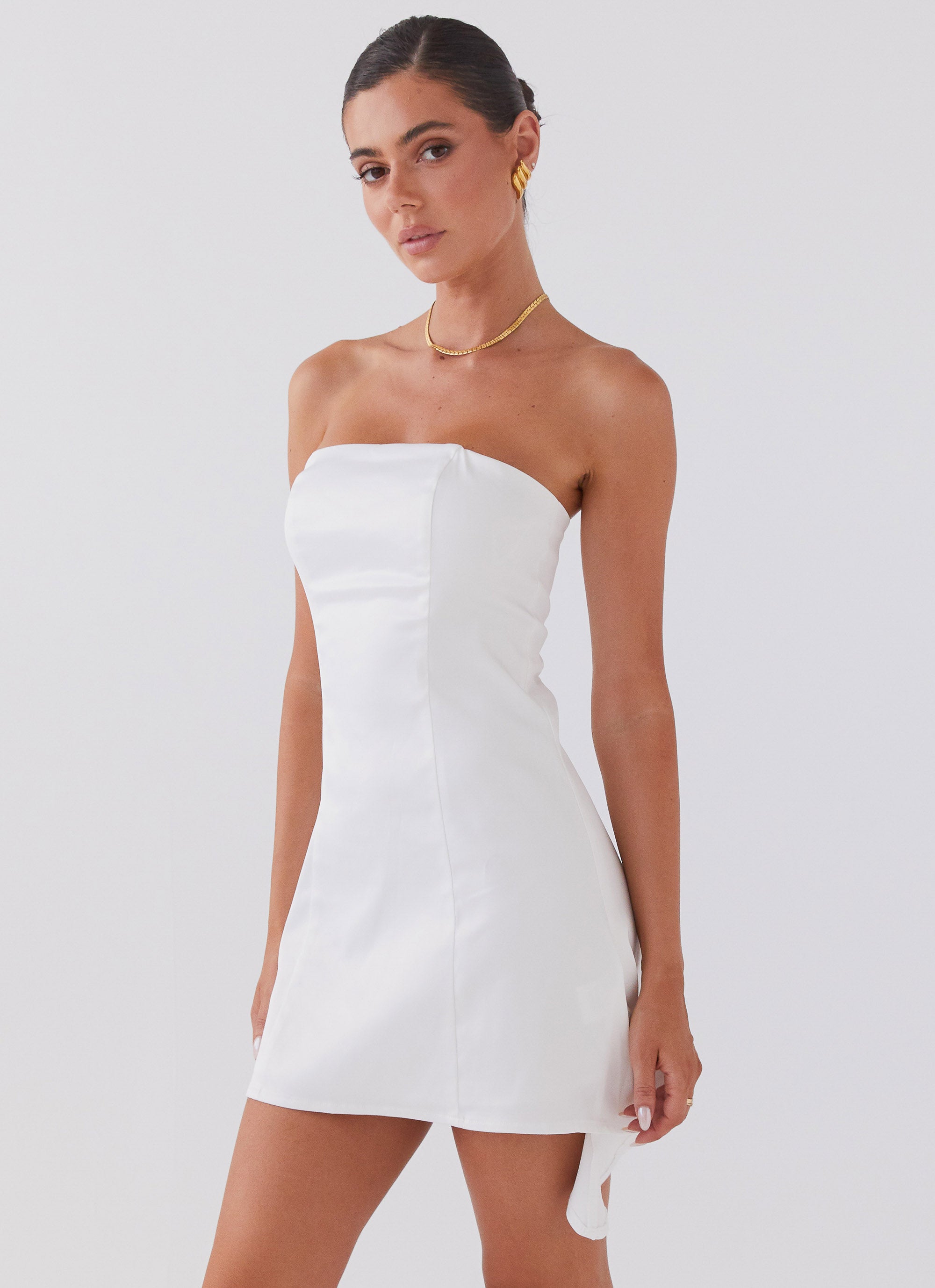 Last Fling Tube Mini Dress - White – Peppermayo US