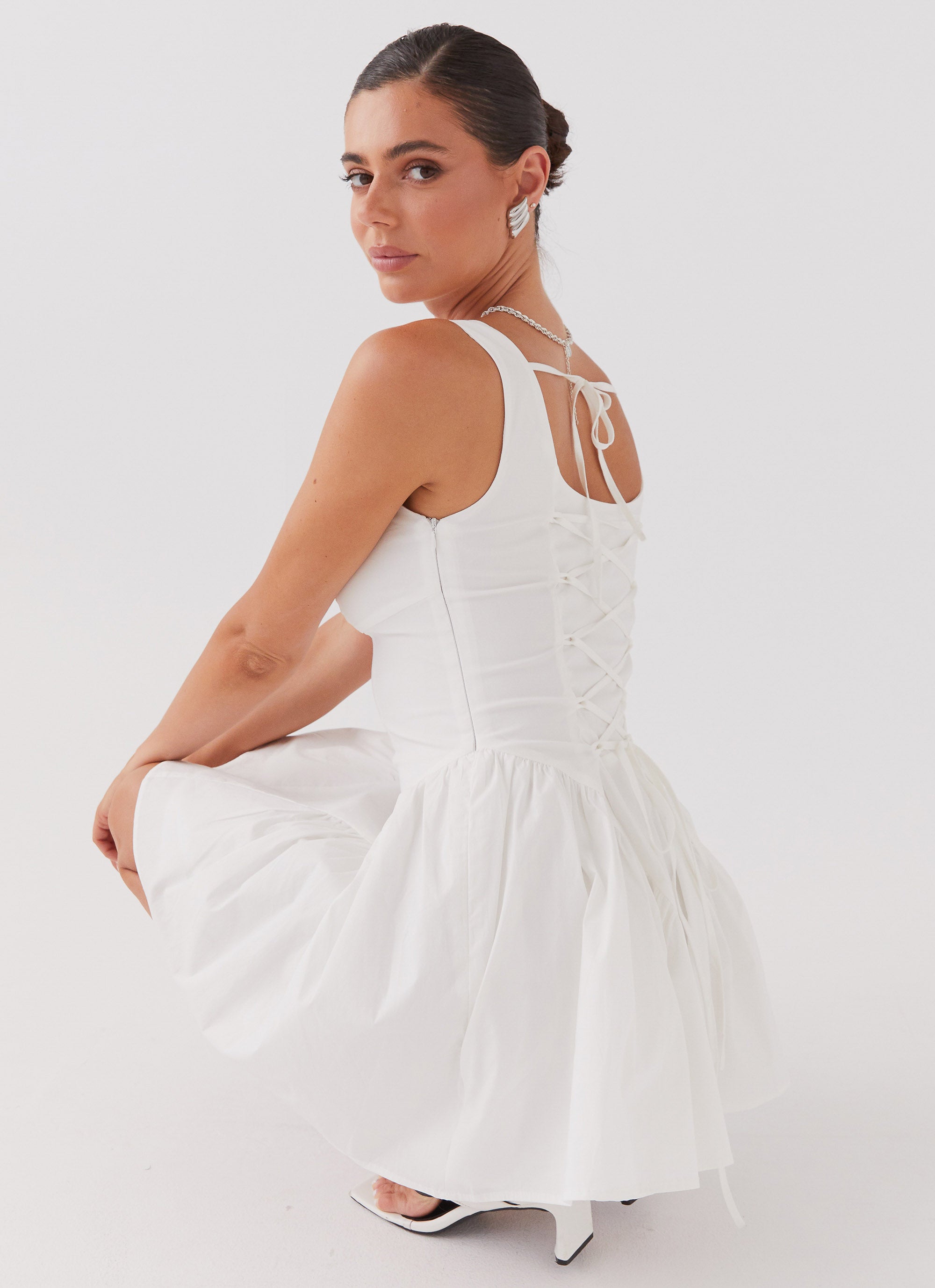 Sassy Soiree Corset Mini Dress - White Peppermayo US Sassy Soiree Corset Mini Dress - White Peppermayo US