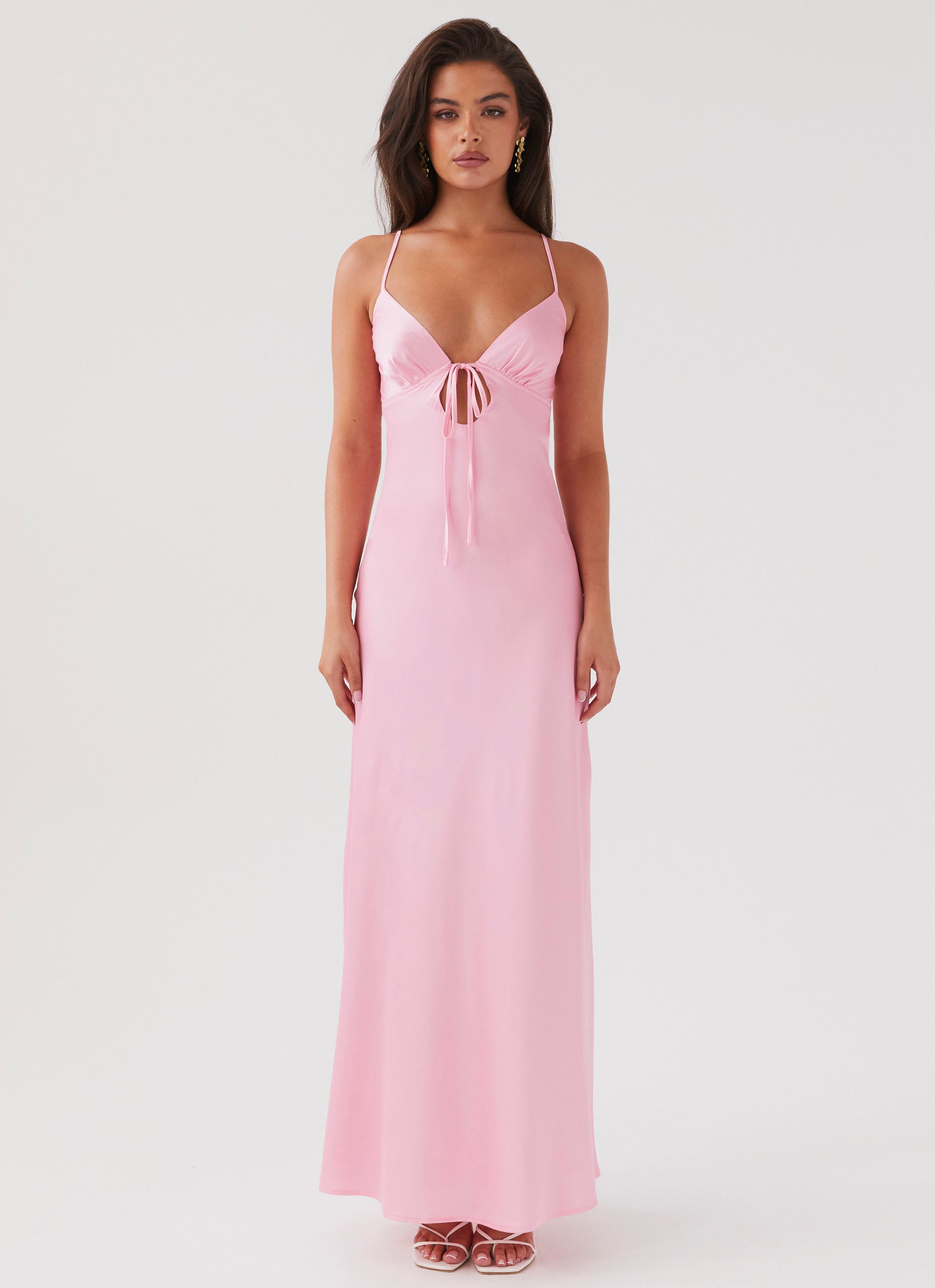 Flora Satin Maxi Dress Flora Satin Maxi Dress