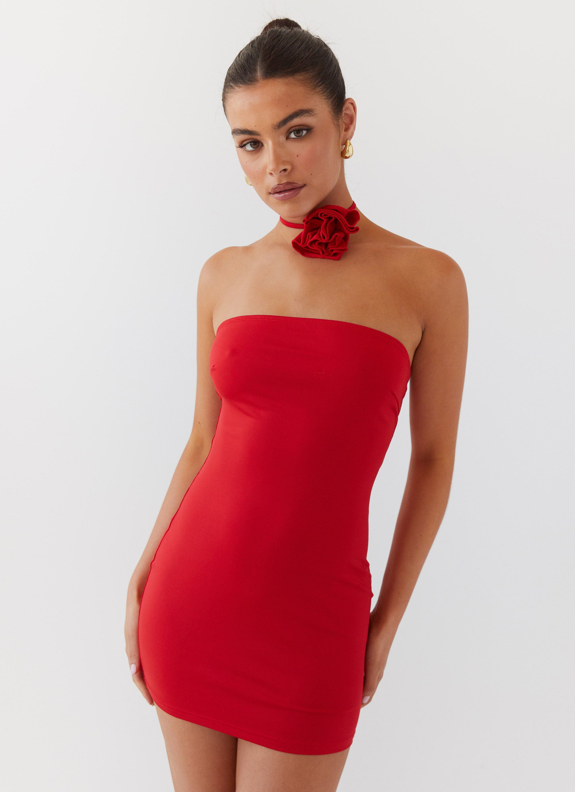 Ruby Glamour Rose Mini Dress Ruby Glamour Rose Mini Dress