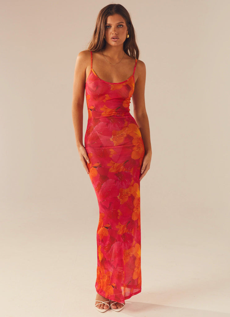 Love On The Run Maxi Dress - Floral Sun - Peppermayo US