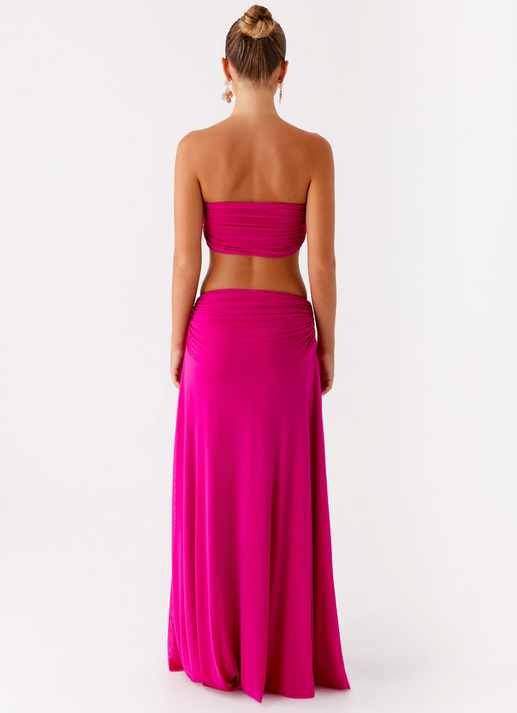 mahalia maxi dress in fuchsia sndys SNDYS: Mahalia Maxi Dress