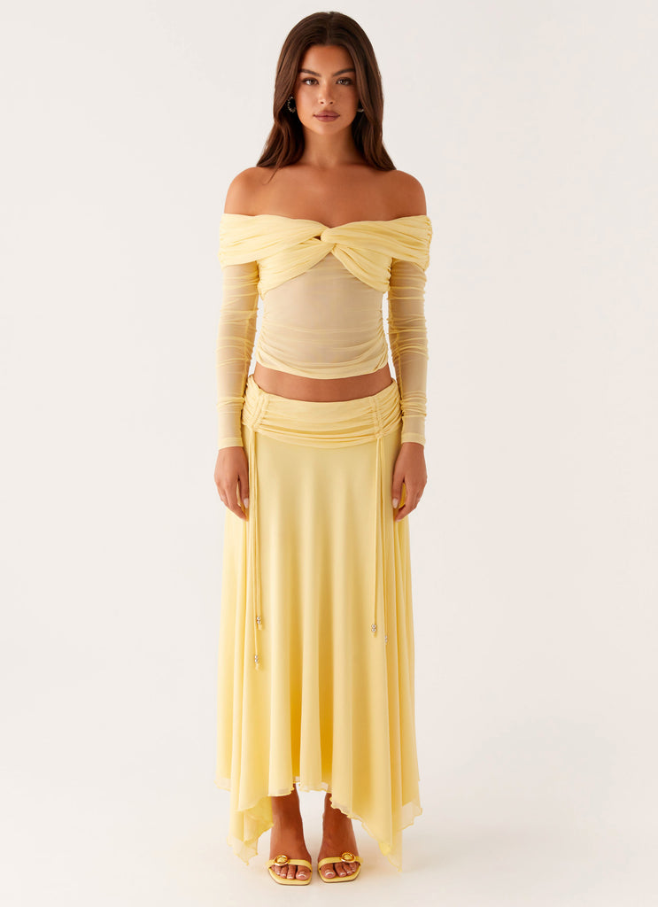 Kirrabilli-Midi-Skirt-Yellow-1-Peppermayojpg