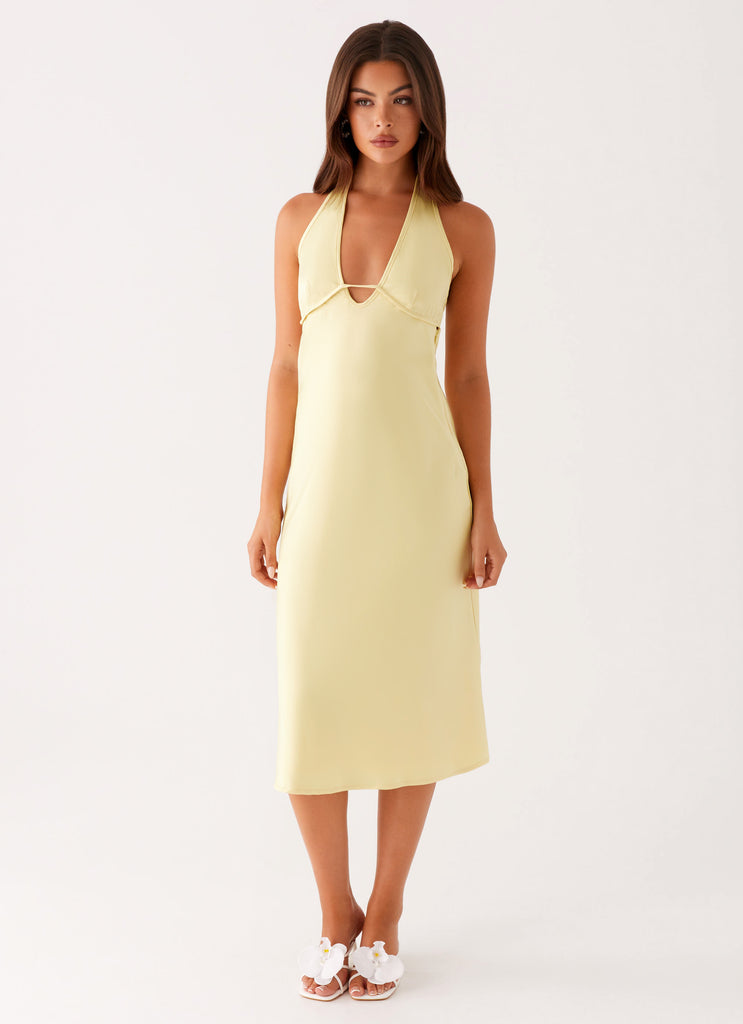 Davies Midi Dress - Yellow Yellow / US 16 Davies Midi Dress - Yellow Yellow / US 16