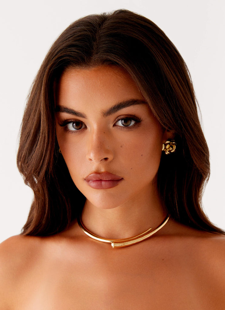 Raven Necklace Gold 3 Peppermayo
