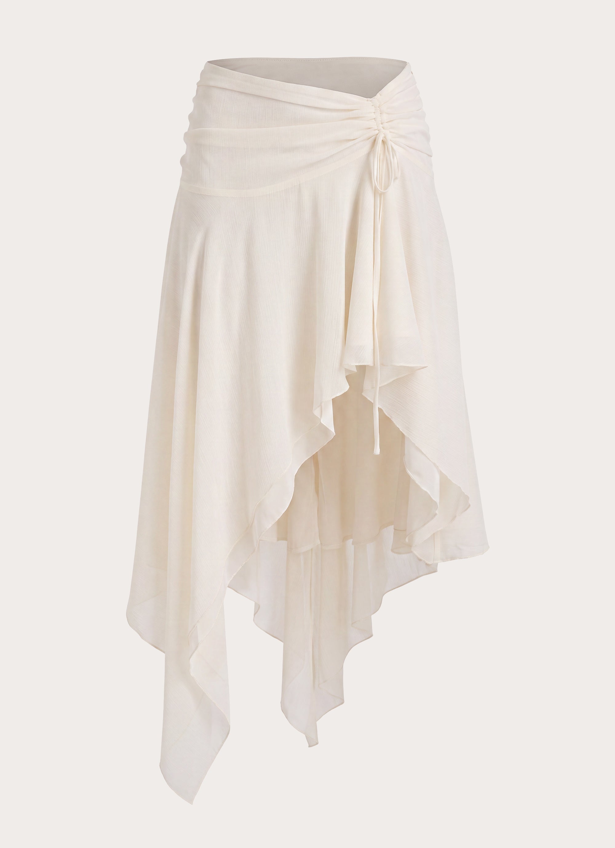 Abeda Asymmetrical Midi Skirt - Ivory – Peppermayo US