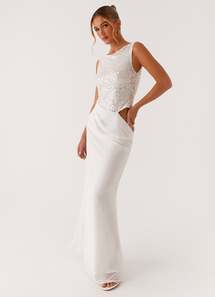 peppermayo sequin dress Above Ground Sequin Maxi Dress