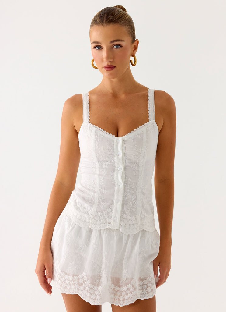 Addictive Mini Skort - White